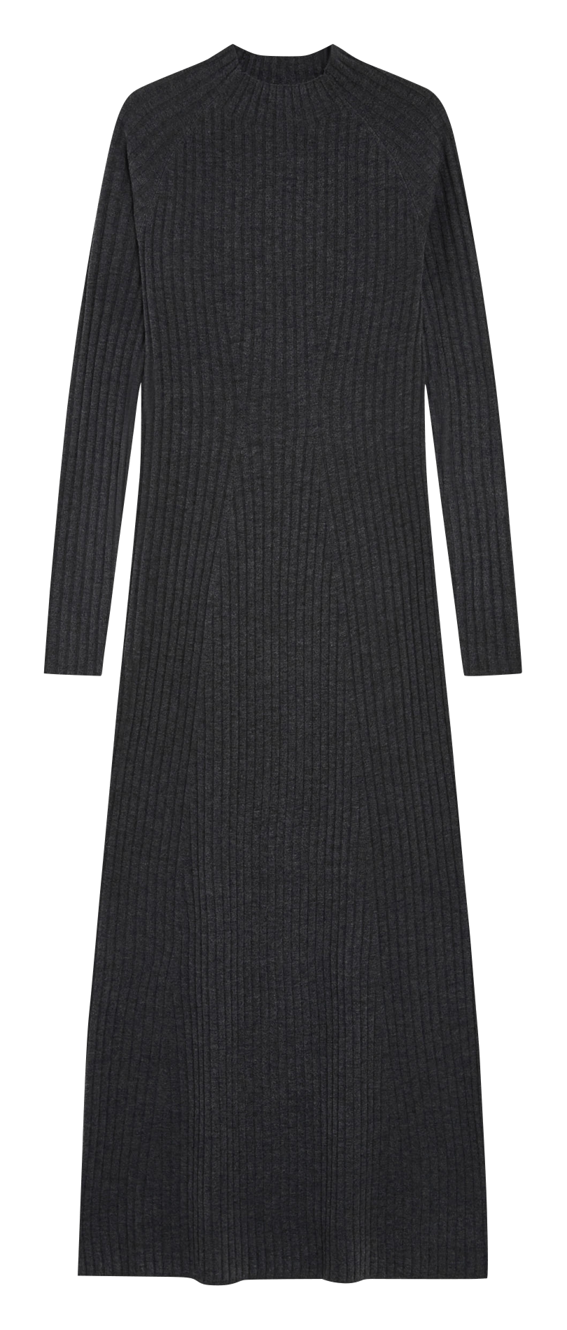Long round-neck knit dress GRACE ET MILA Black