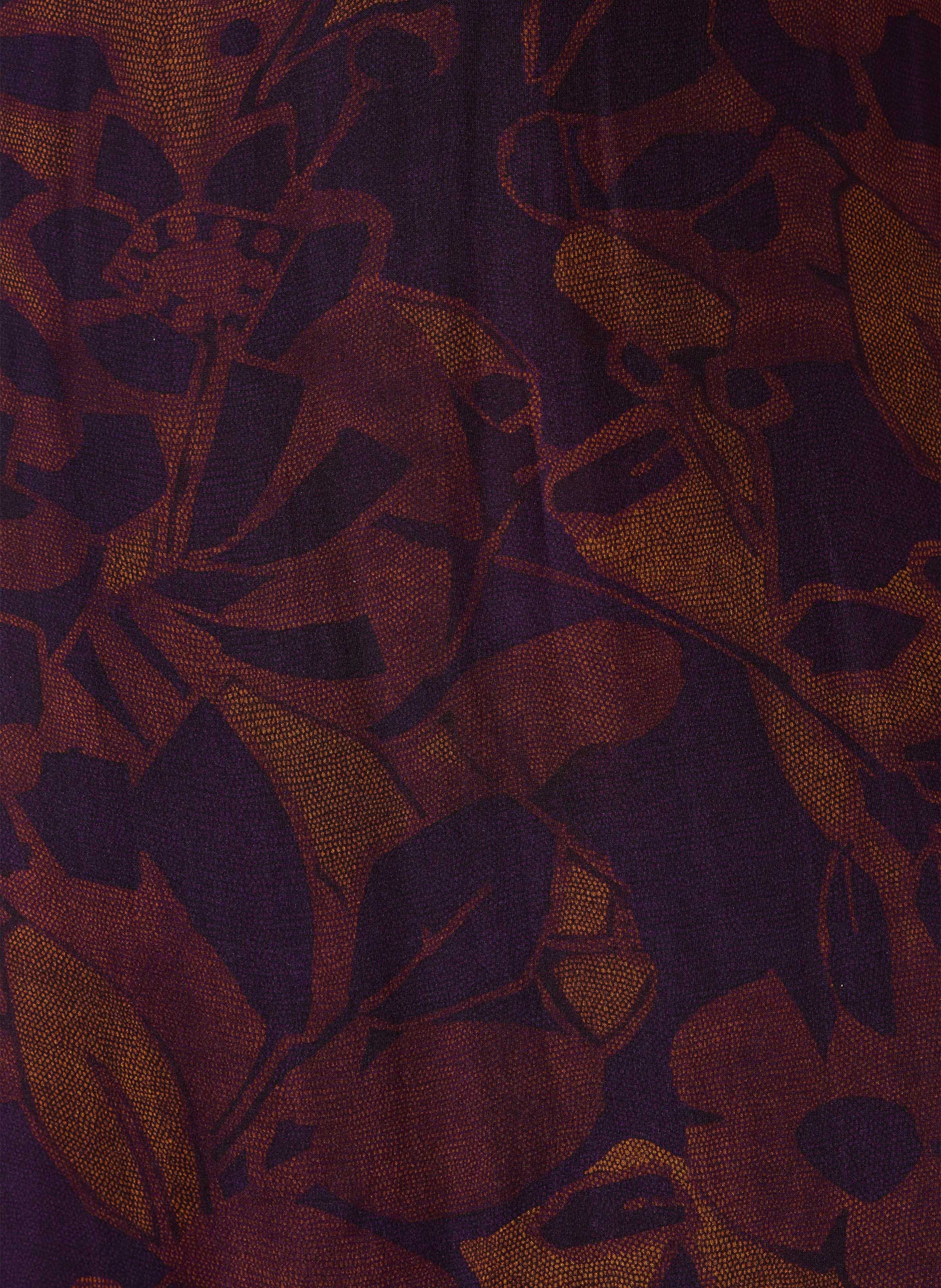 Fitted V-neck dress with print LA FEE MARABOUTEE Multicolored