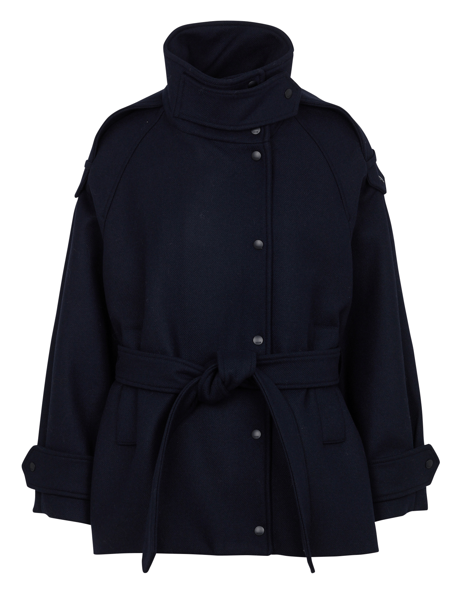 Kurzer Trenchcoat mit Stehkragen IKKS Blau