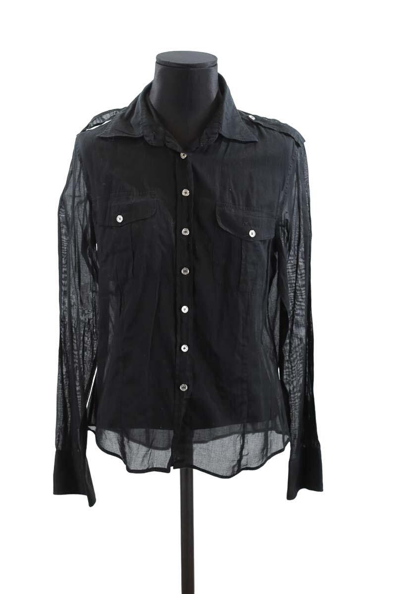 Chemise En Coton Noir Burberry Seconde Main Femme Place des