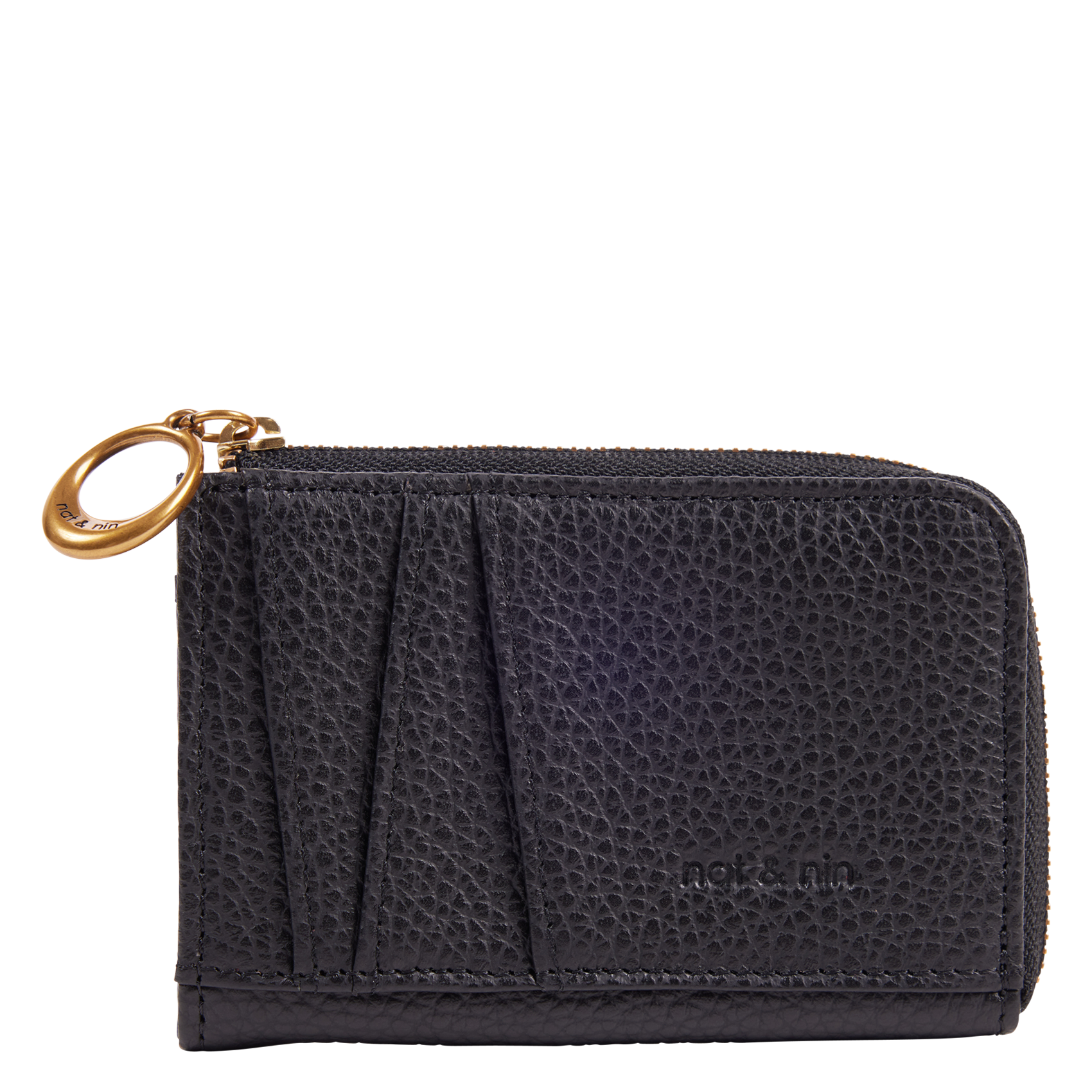 Porte-cartes en cuir grainé NAT & NIN