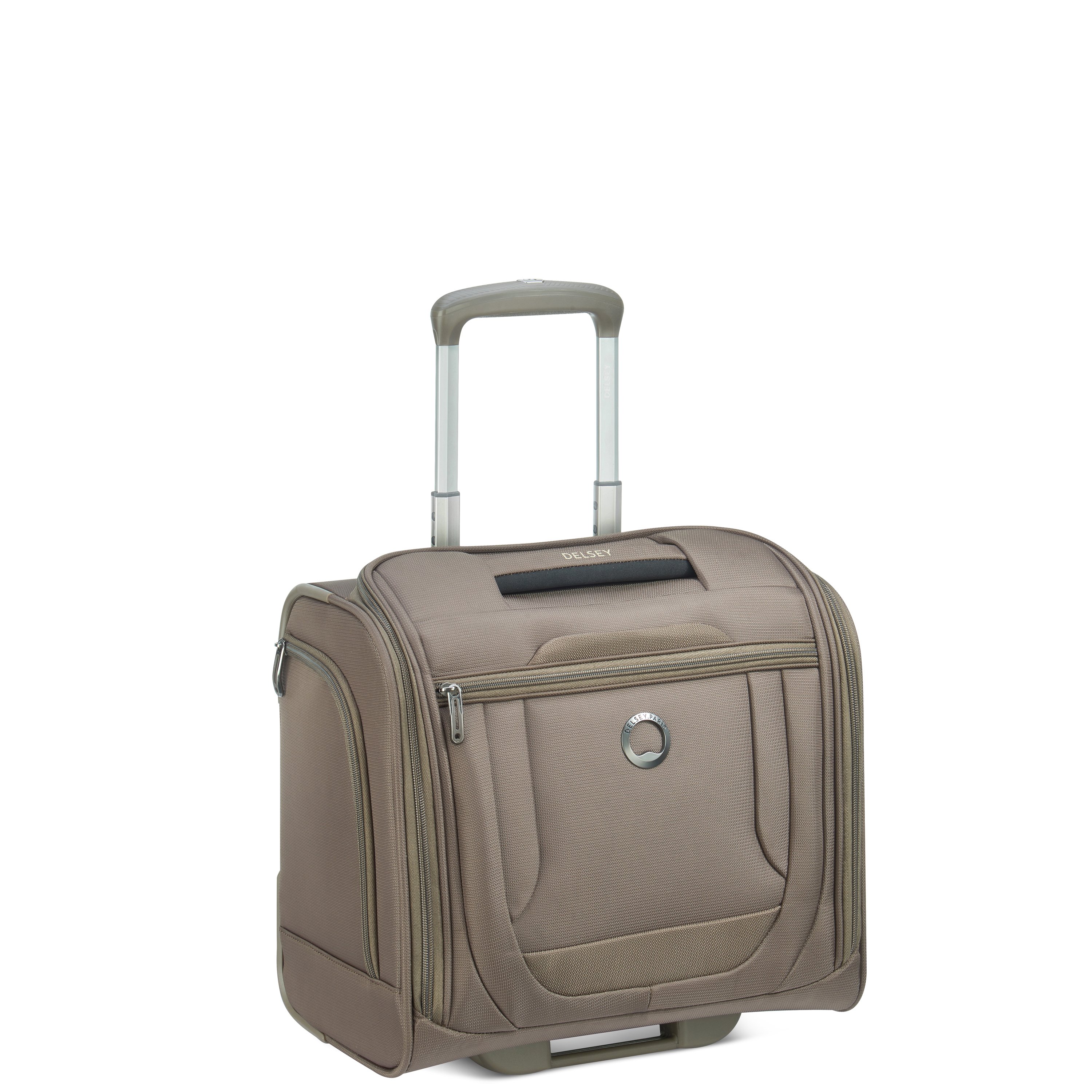 Soft cabin suitcase DELSEY PARIS Brown