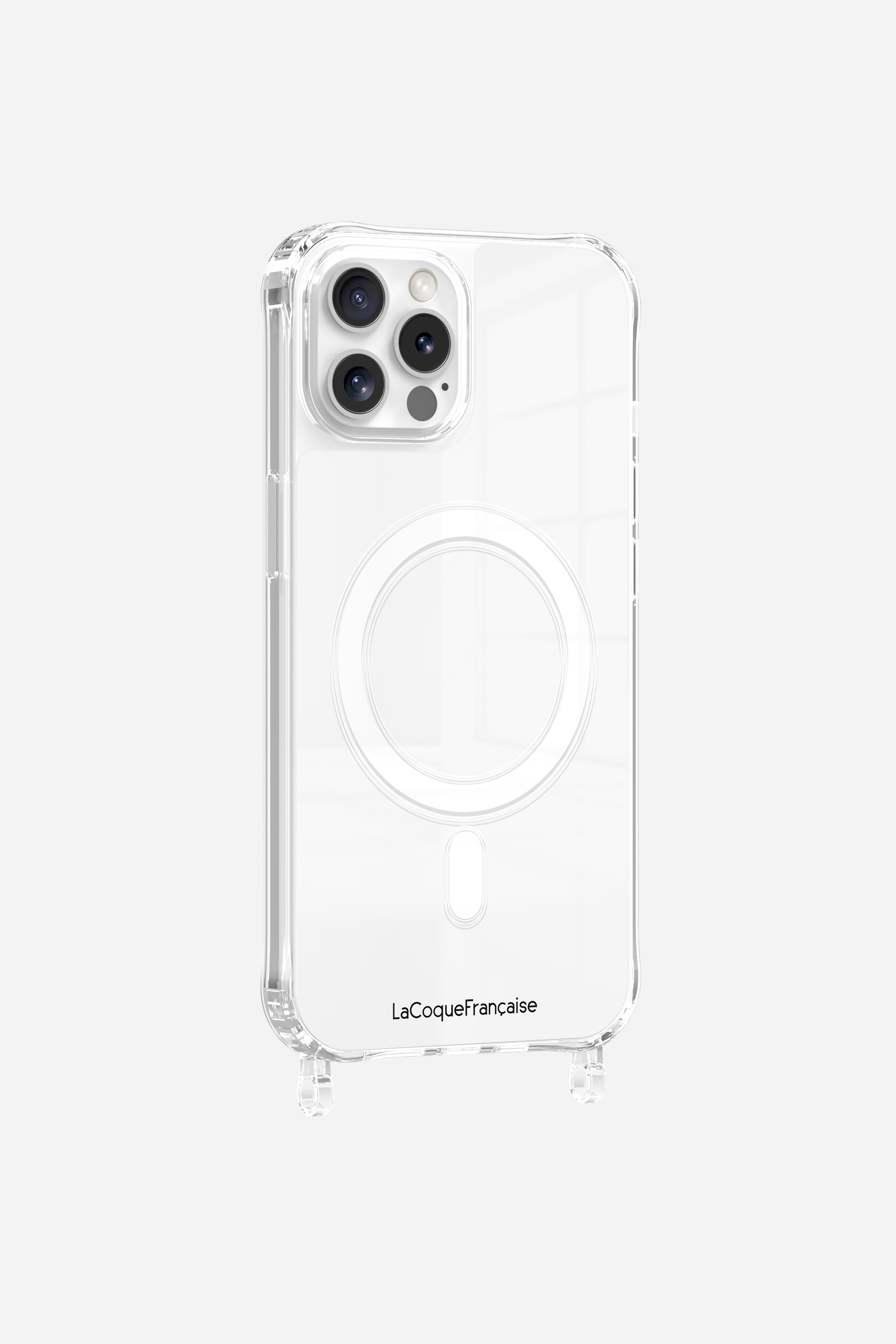 Coque de téléphone magsafe avec anneaux pour iphone 12 / 12 pro LA COQUE FRANCAISE Argent