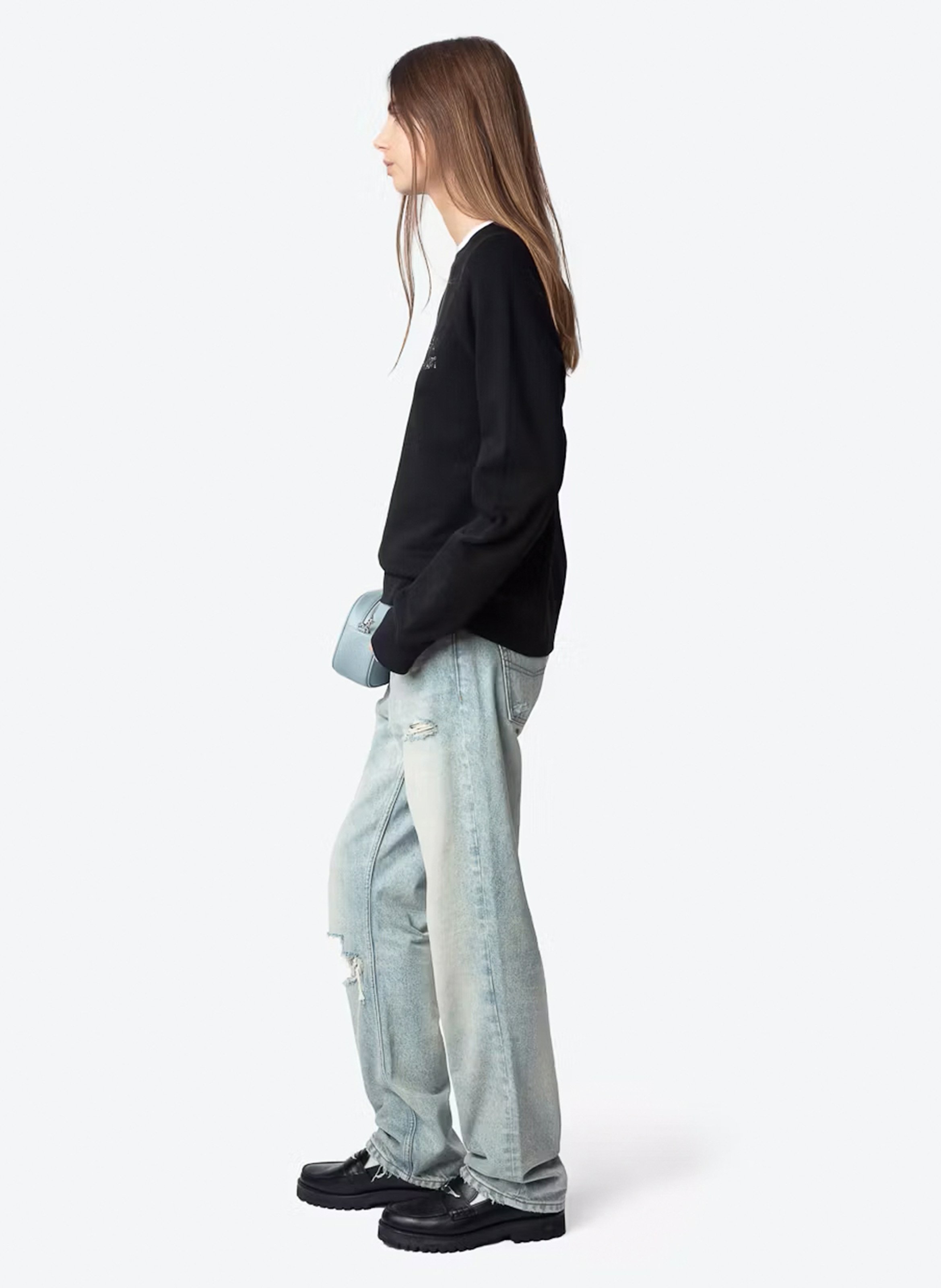 Sweat imprimé en coton ZADIG&VOLTAIRE Noir