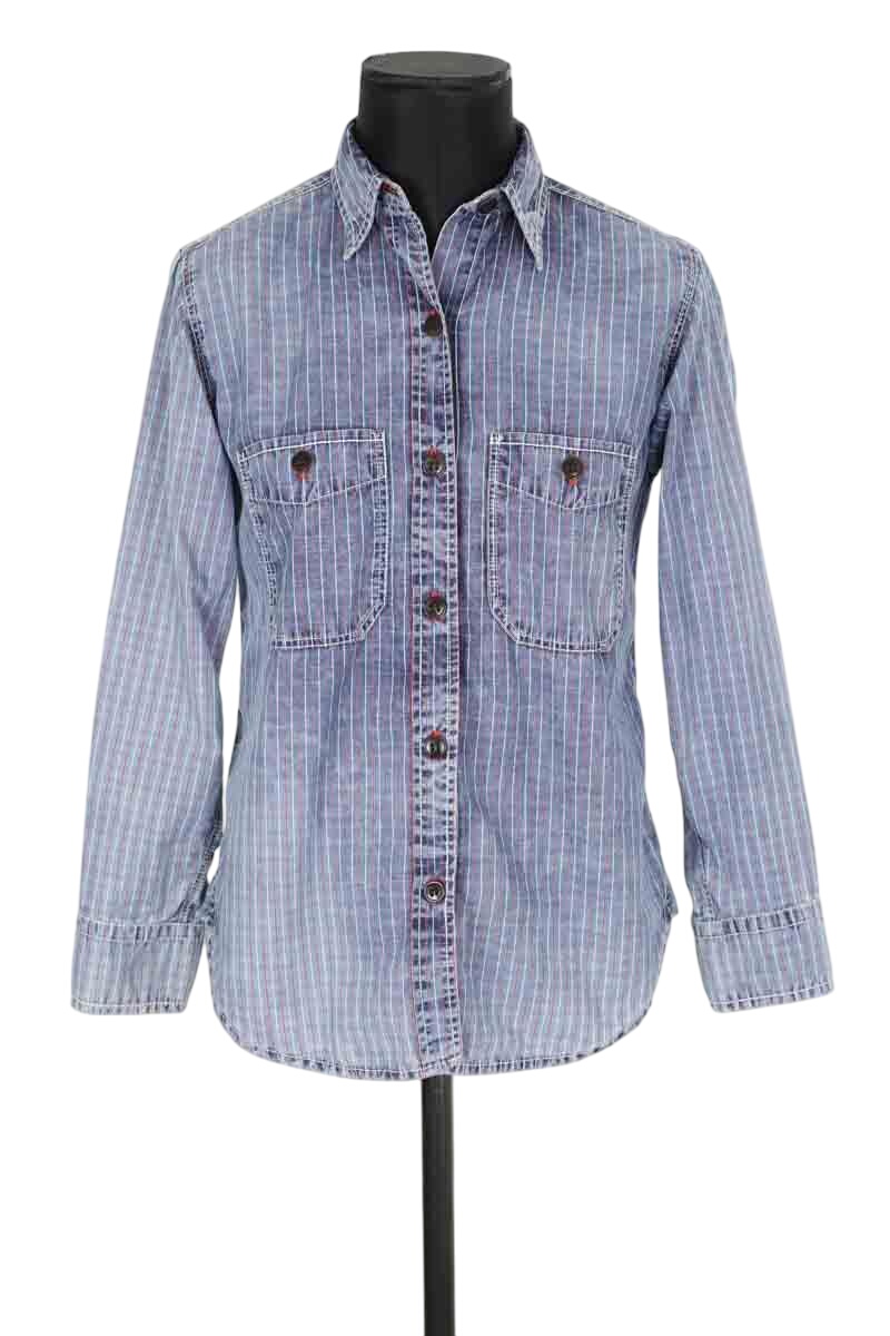 Chemise en coton ISABEL MARANT ÉTOILE - SECONDE MAIN Bleu