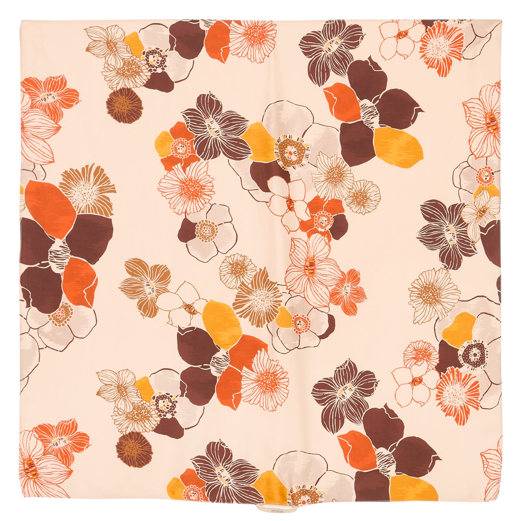 Quadratisches Tuch mit exklusivem Print aus Crêpe SESSUN
