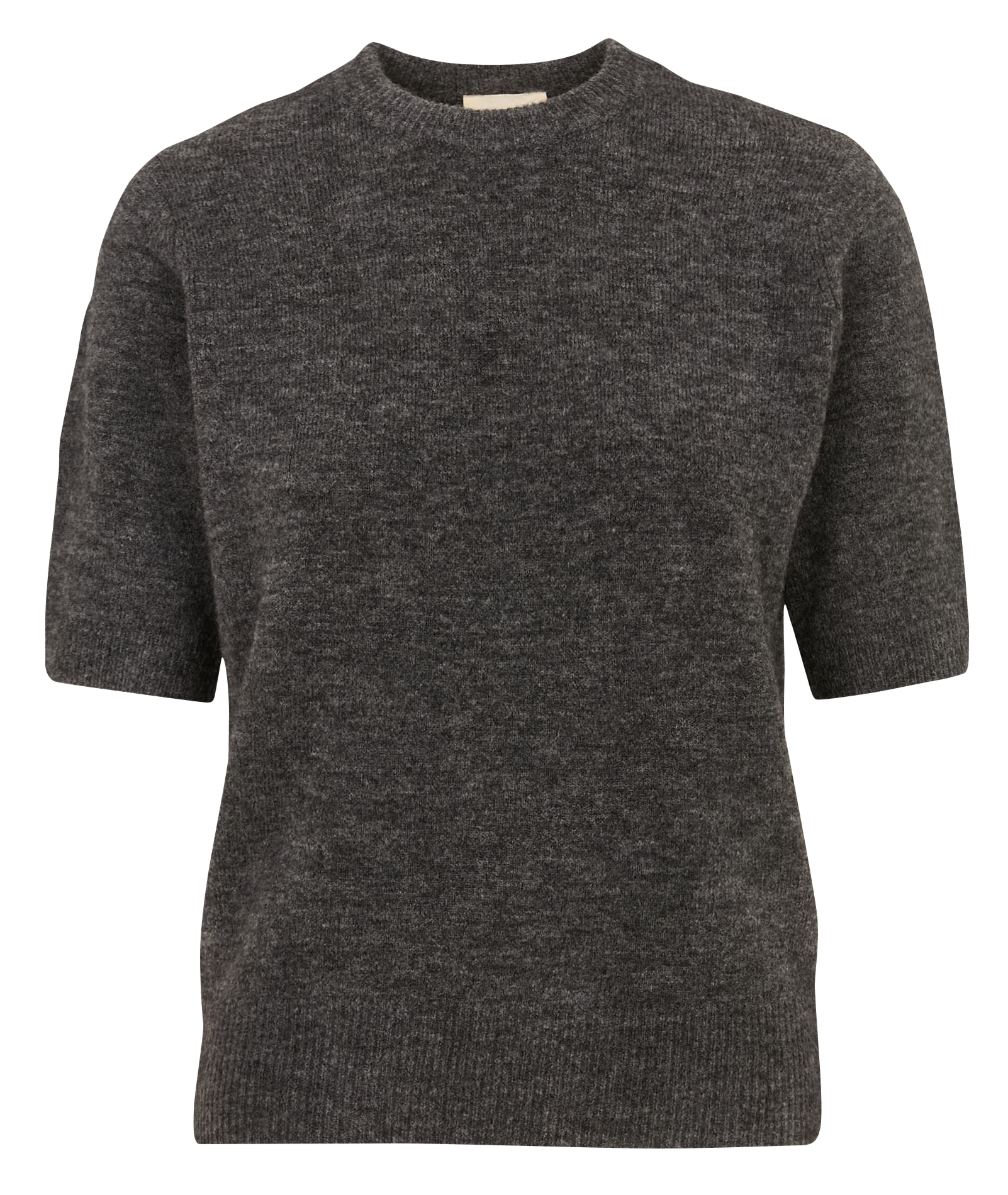 Round-neck wool-blend straight-cut sweater PETITE MENDIGOTE Black