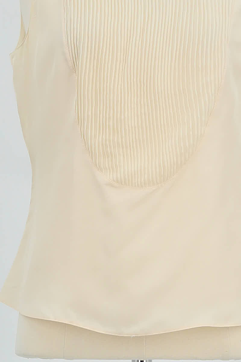 Azawood sleeveless top ARMANI - SECONDE MAIN Beige