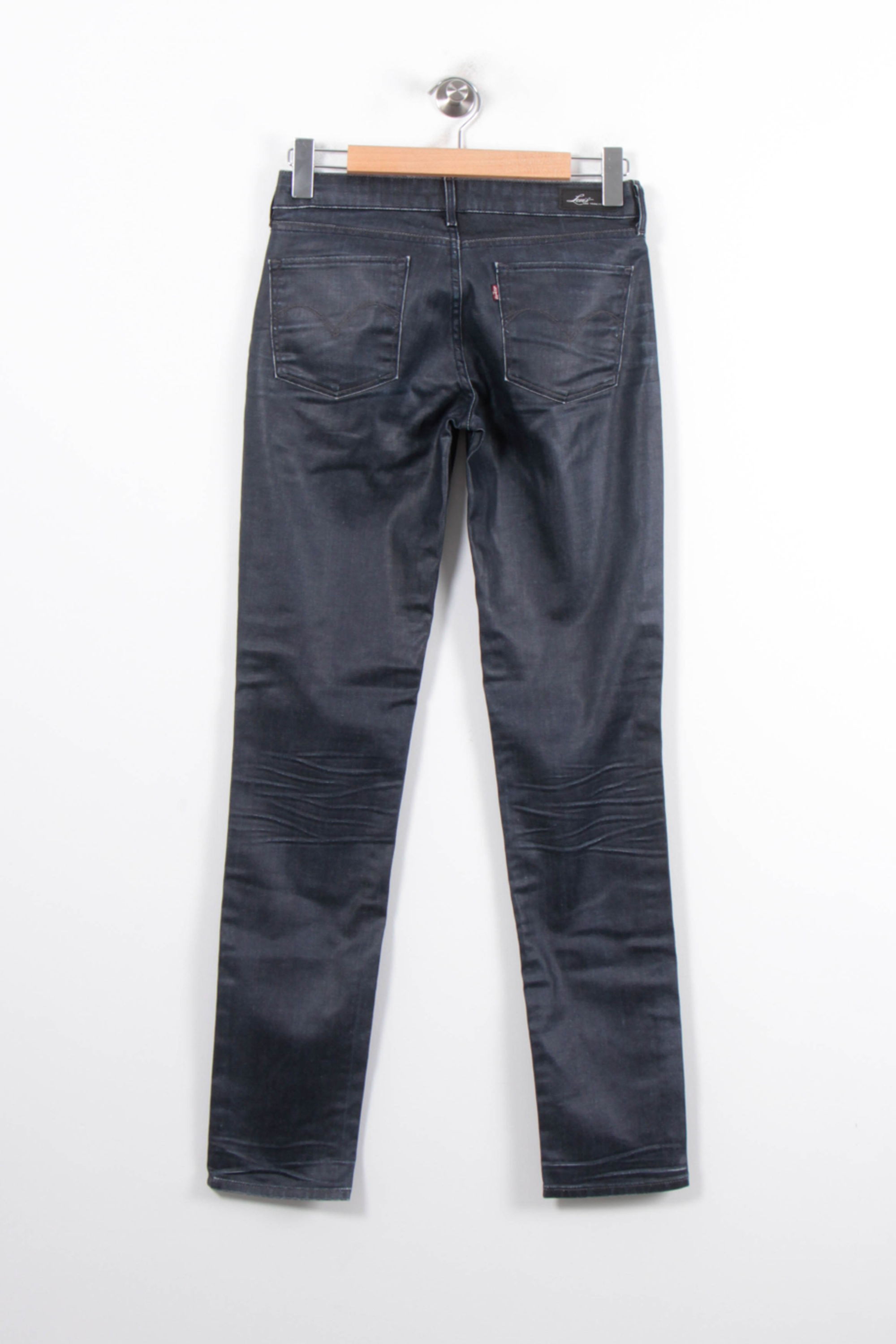 Cropped slim jeans with studs LEVI'S - Seconde main Grey