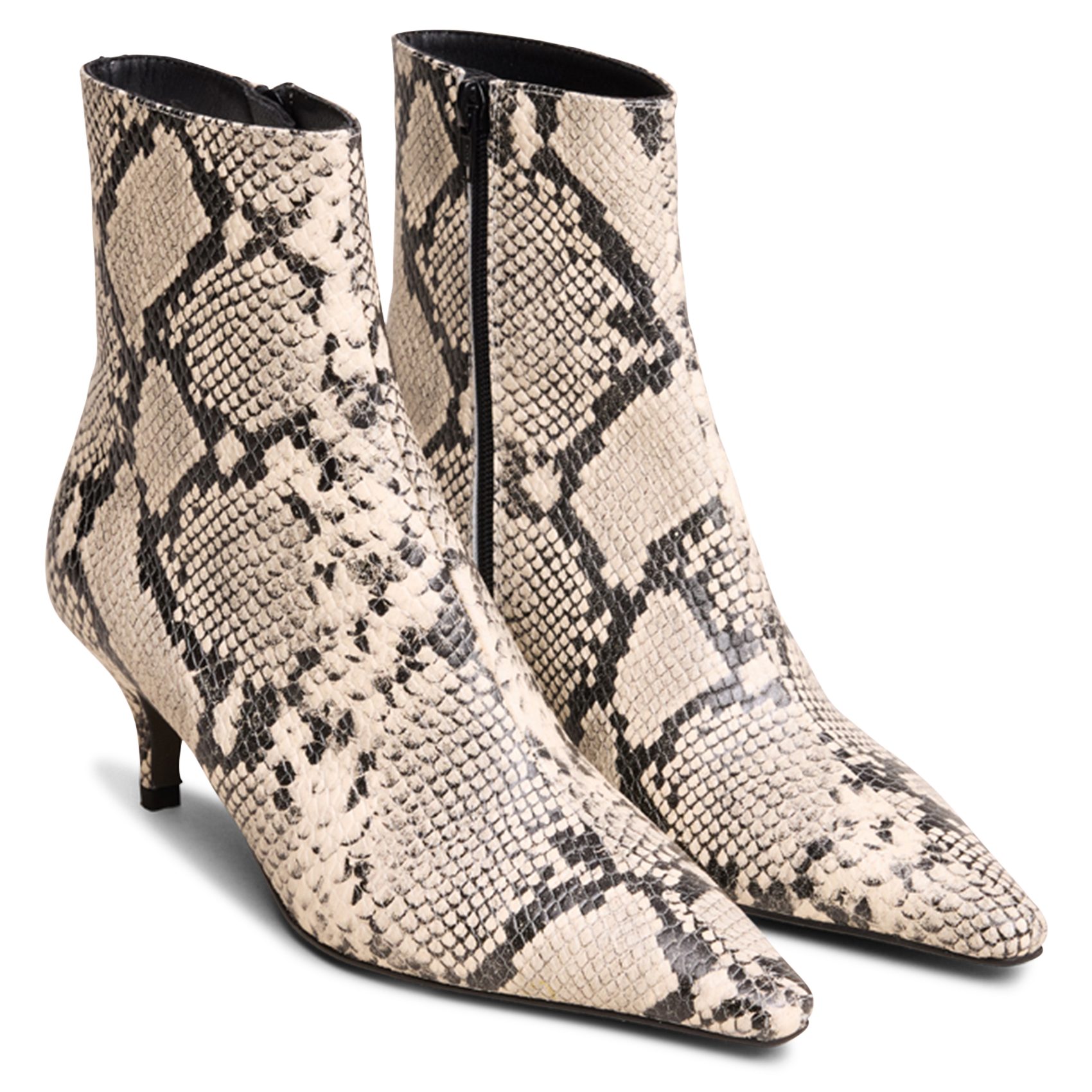 Bianca leather ankle boots JONAK Black