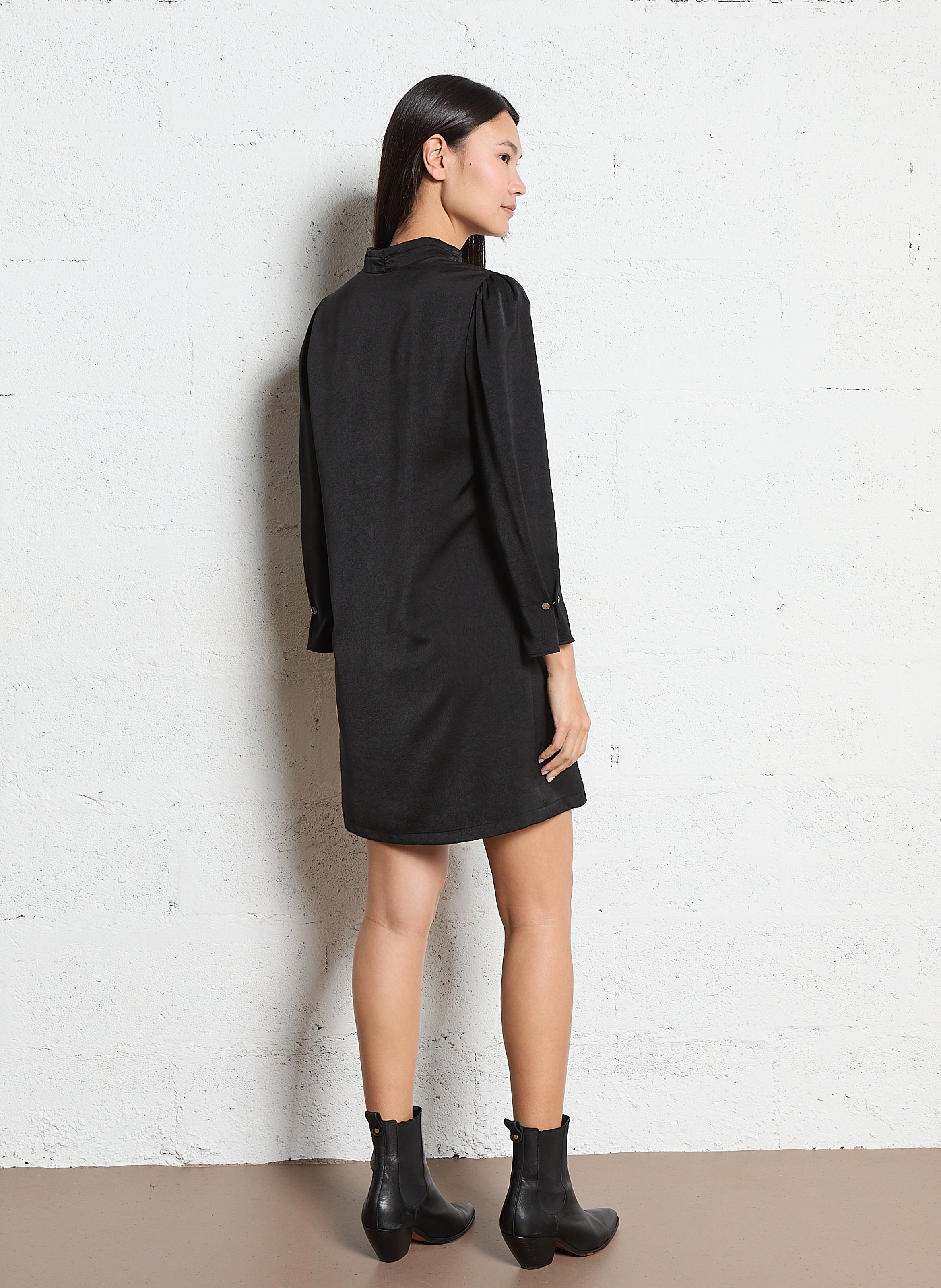 Gerade Tunikakleid in einfarbigem Design LIU JO Schwarz