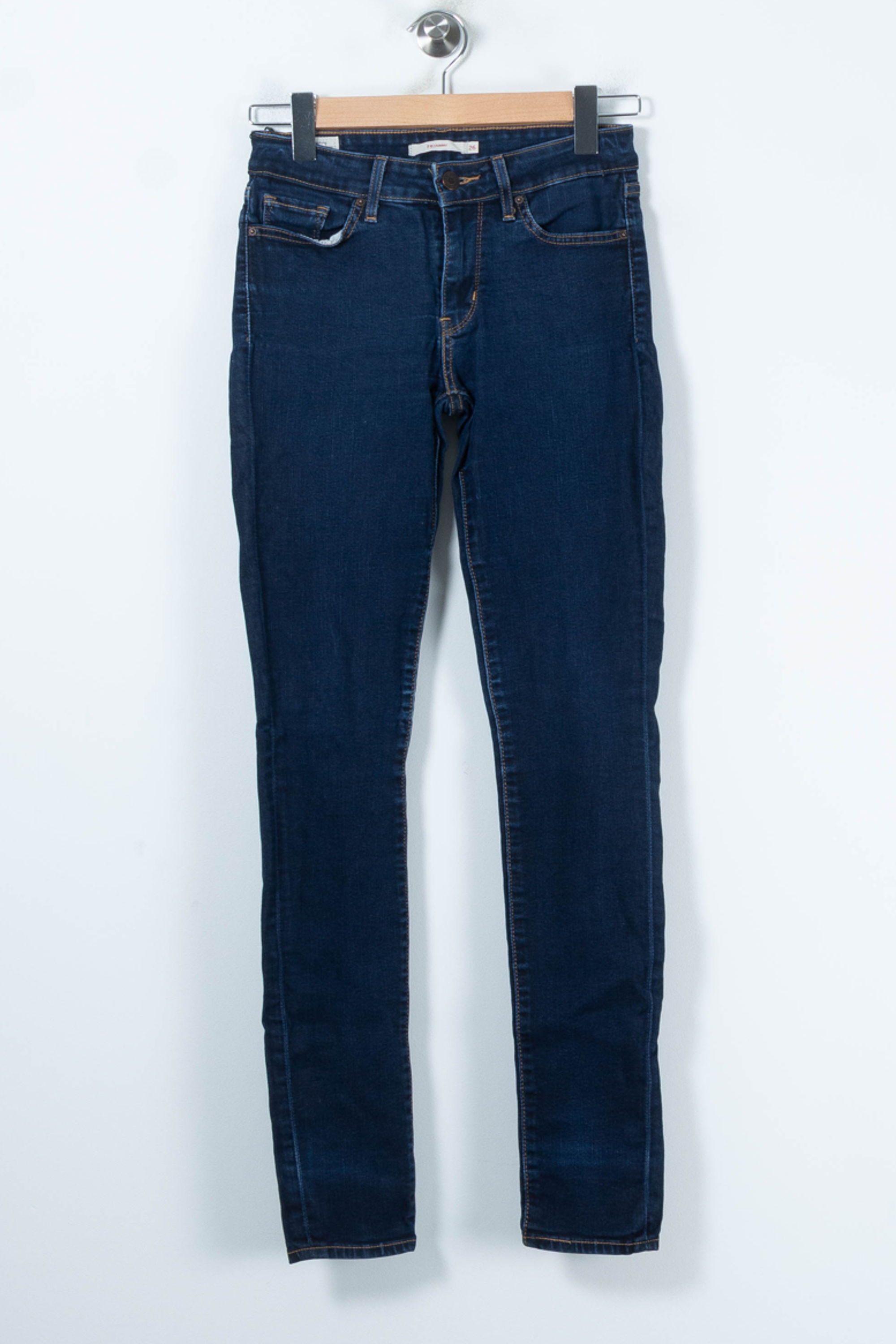 Cropped slim jeans with studs LEVI'S - Seconde main Blue