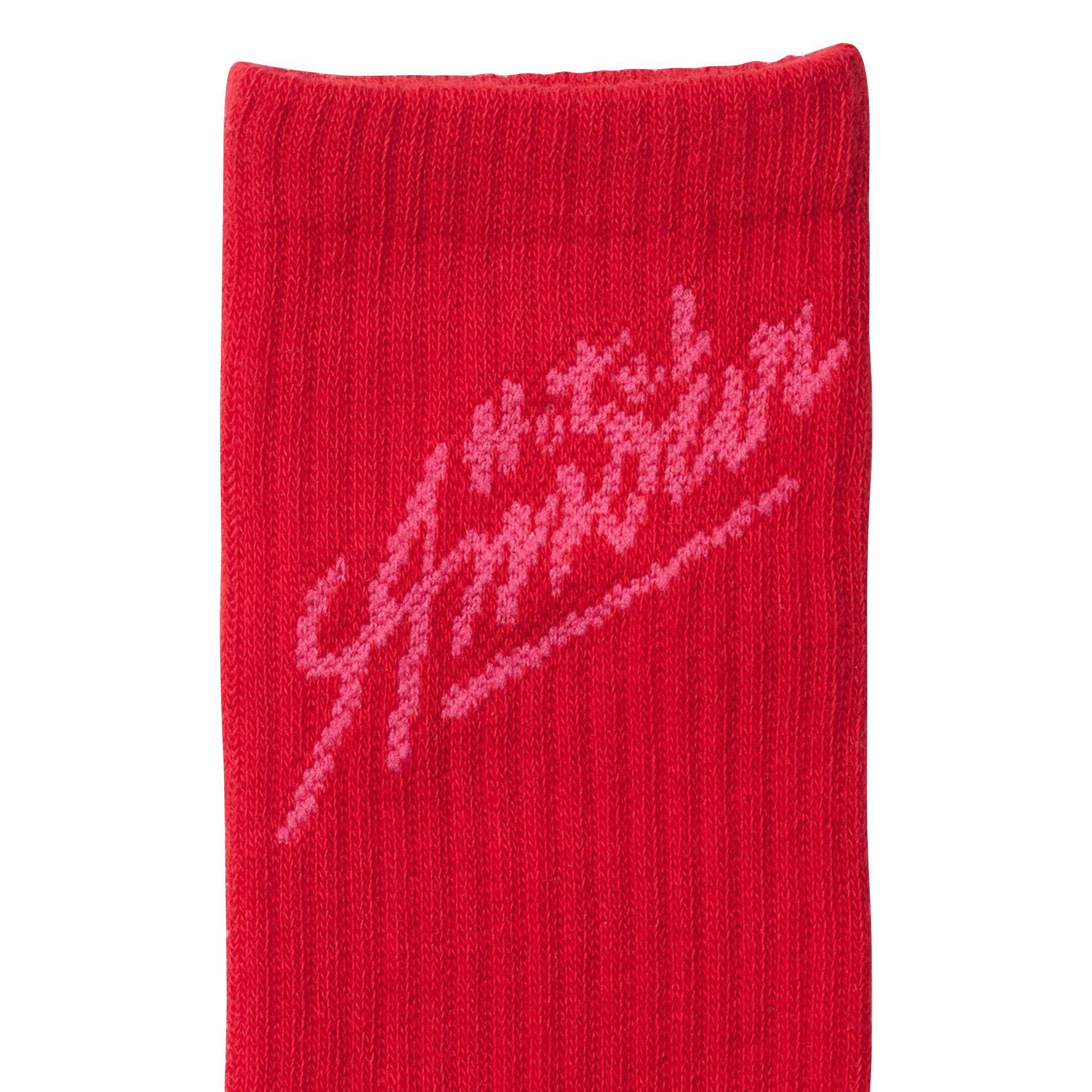 Organic cotton-blend socks SELECTED Red