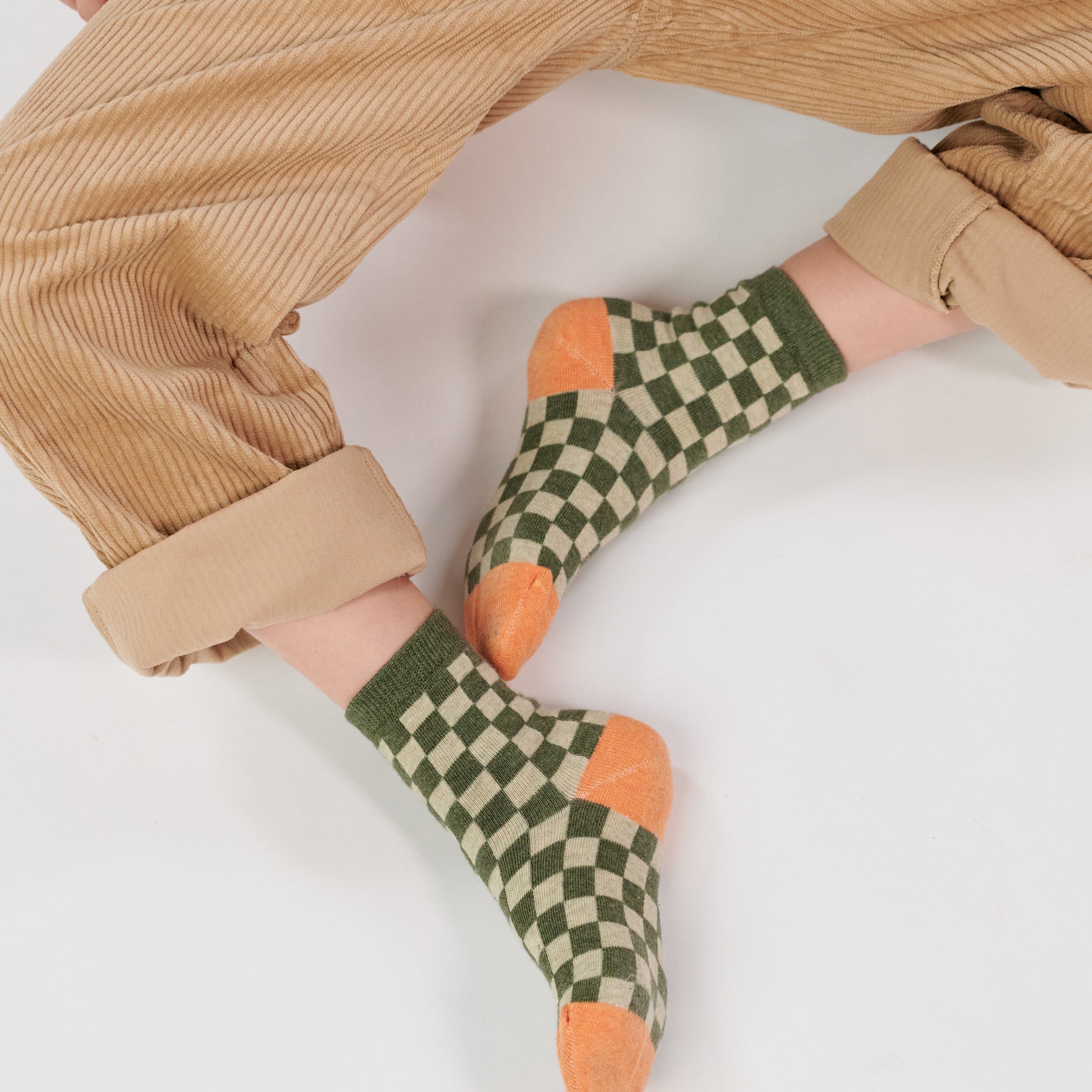 Checked socks BILLYBELT Green