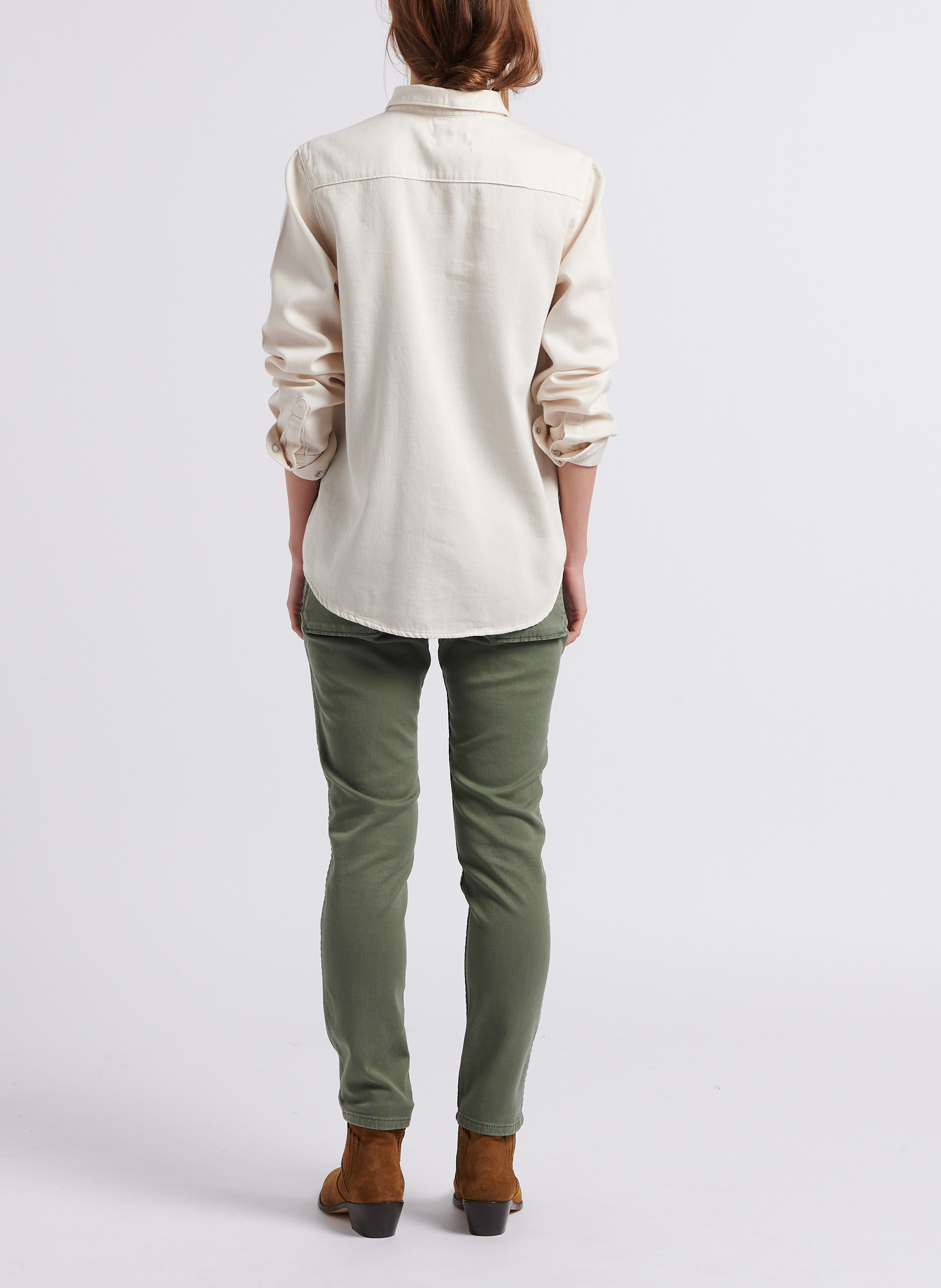 Slim-fit jeans | katoenblend ACQUAVERDE Groen