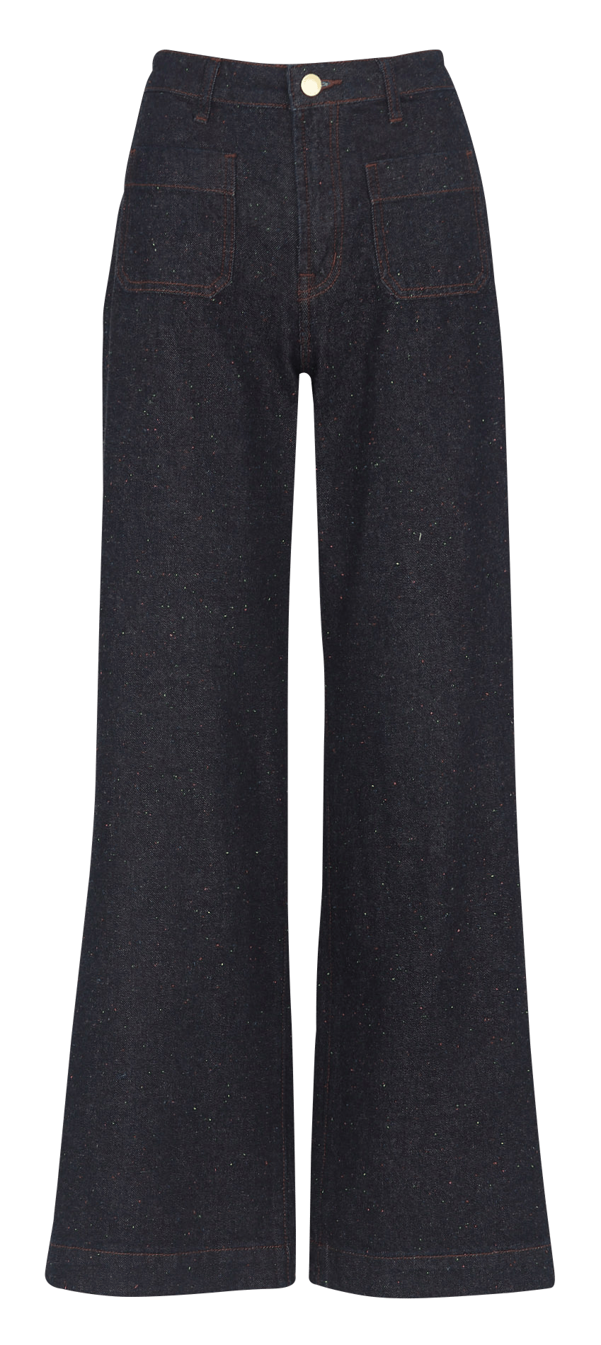 Cotton-blend wide-leg jeans LA PETITE ETOILE Blue