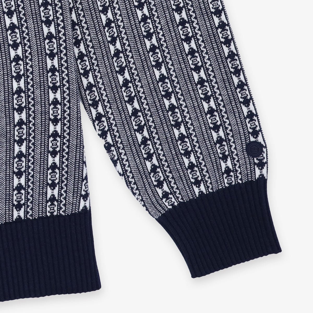 Cotton roll-neck sweater SERGE BLANCO Blue