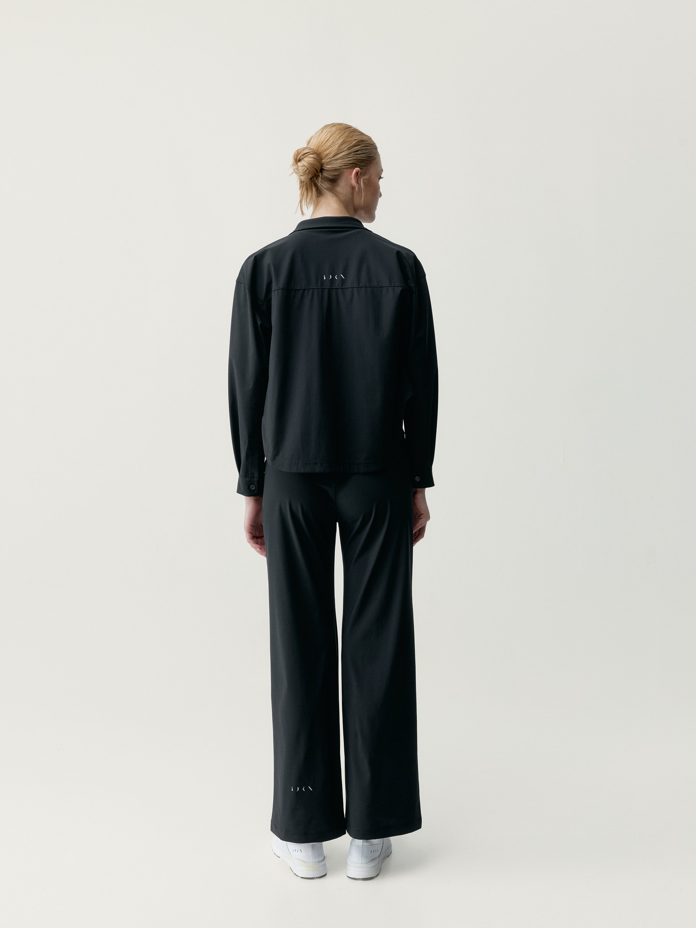 Shirt athleisure recovery performance halia BORN Noir