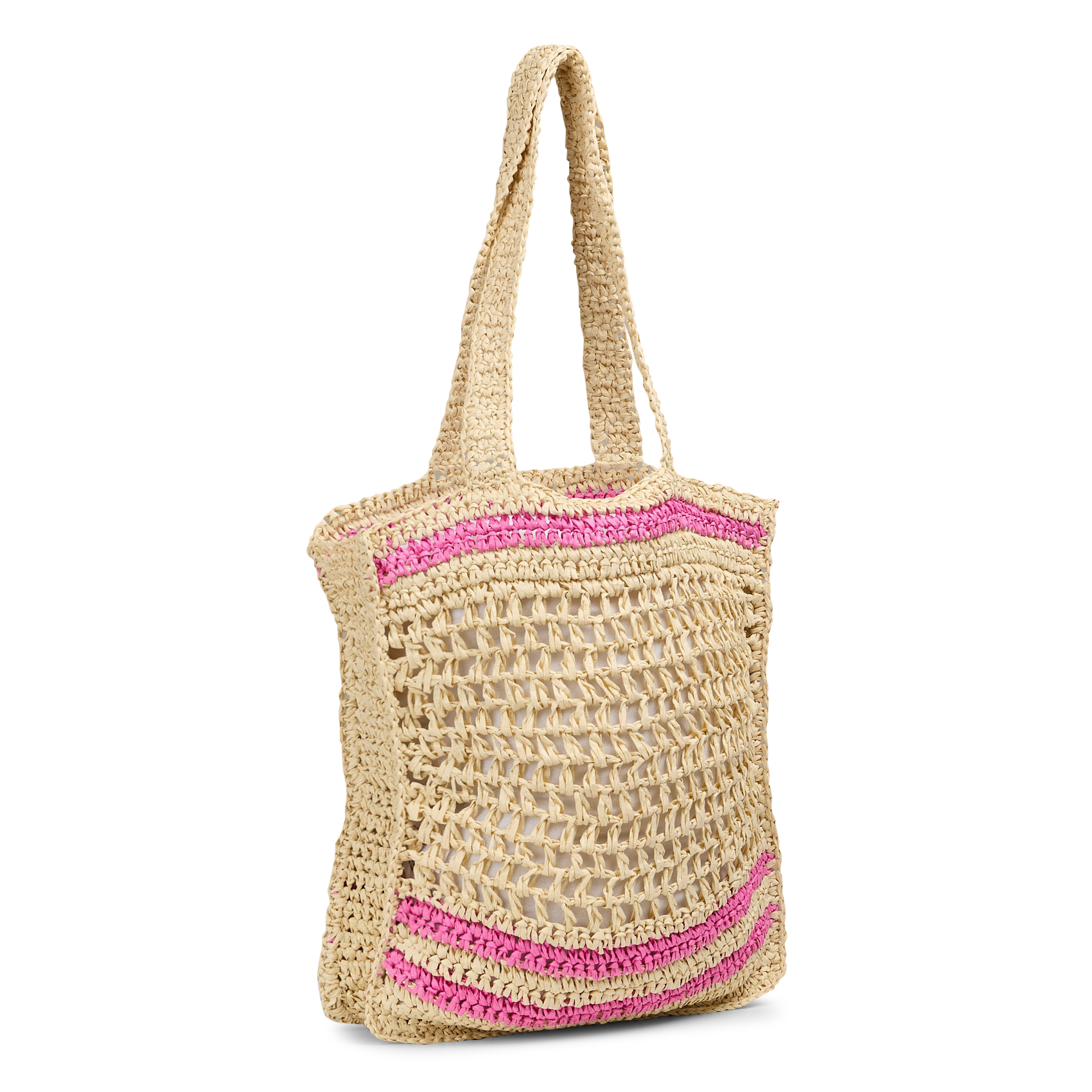 Panier tressé AU PRINTEMPS PARIS Rose