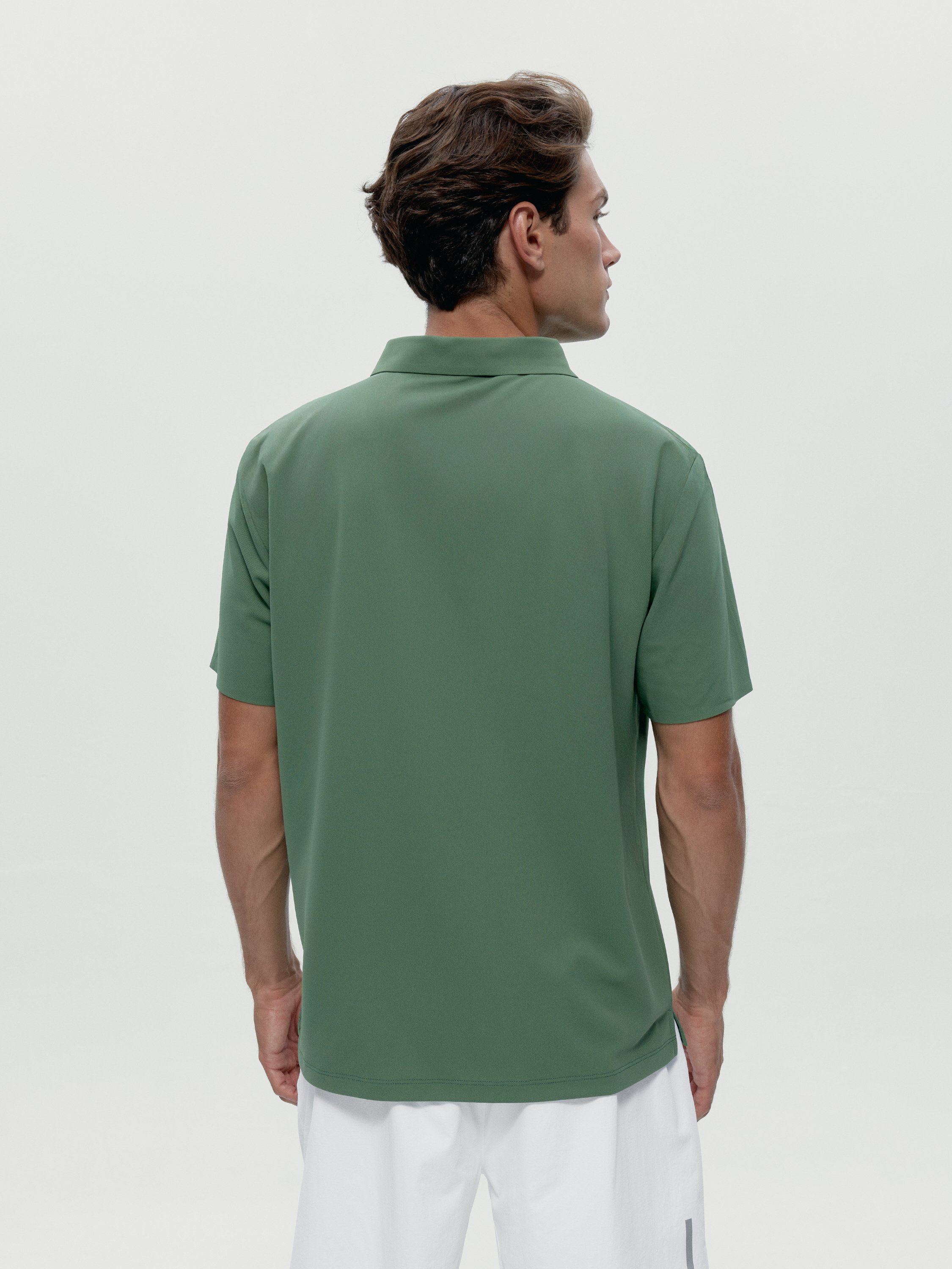Short-sleeve performance sports polo t-shirt BORN Green