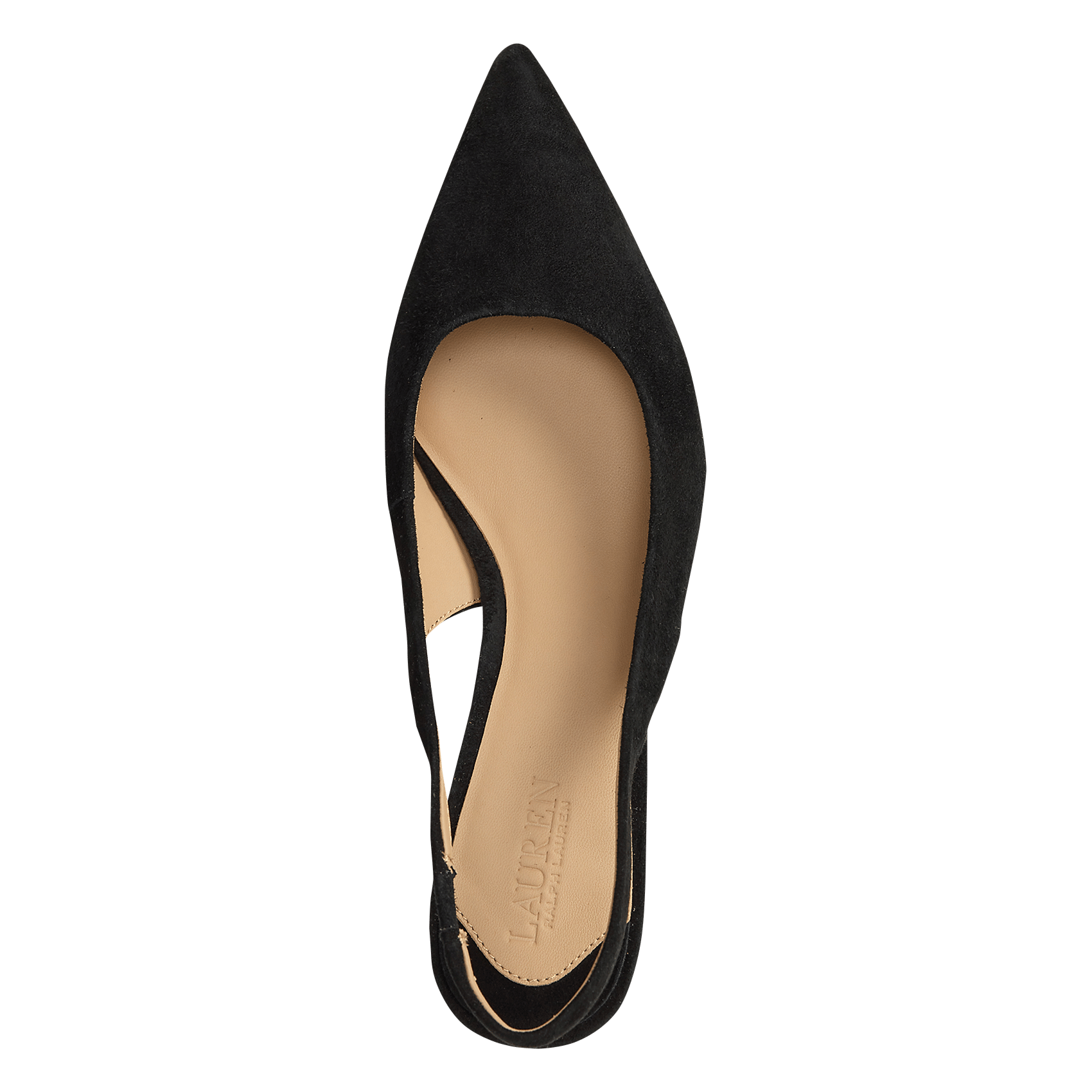 Suede pumps met bandjes LAUREN RALPH LAUREN Zwart