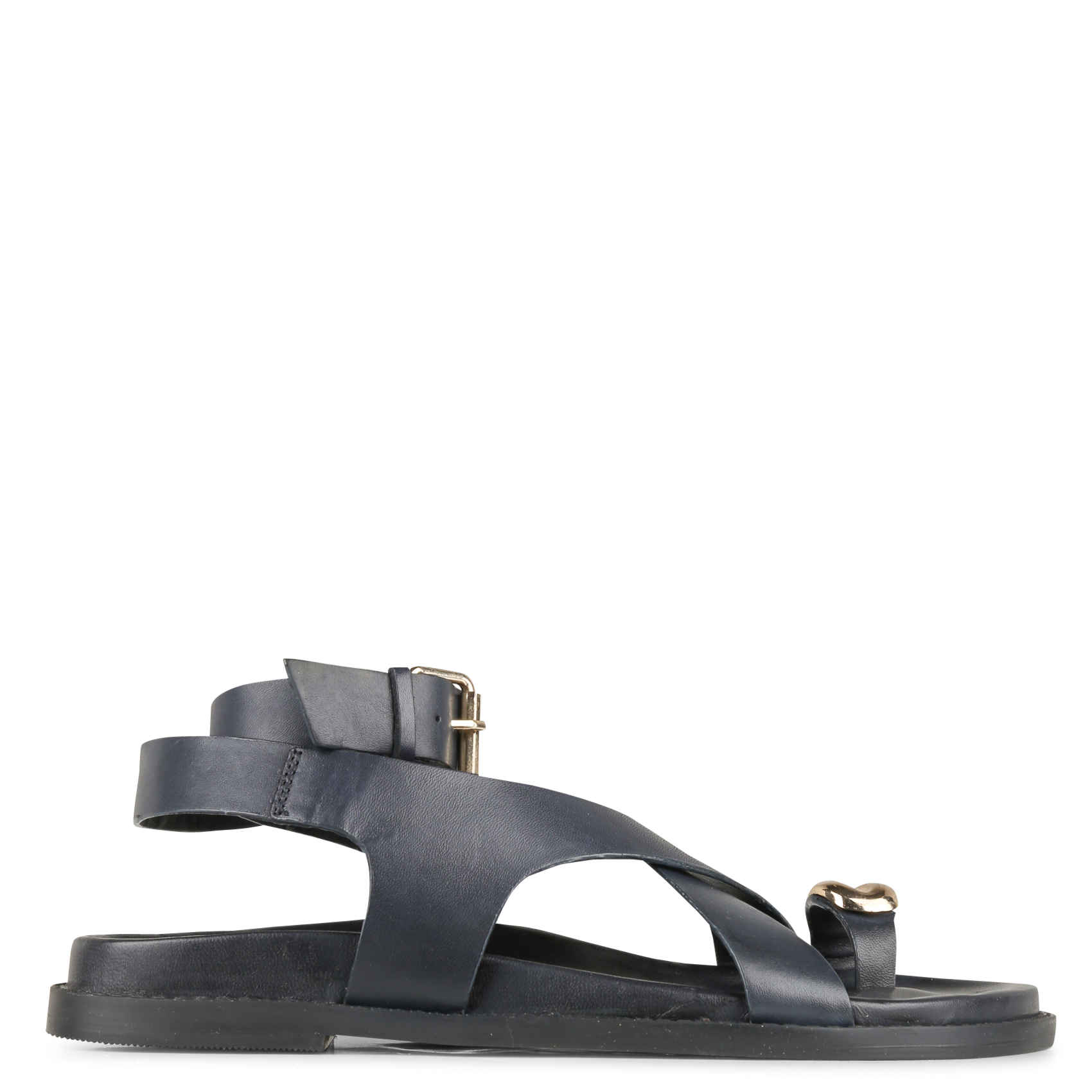 Sandales plates en cuir LA FEE MARABOUTEE