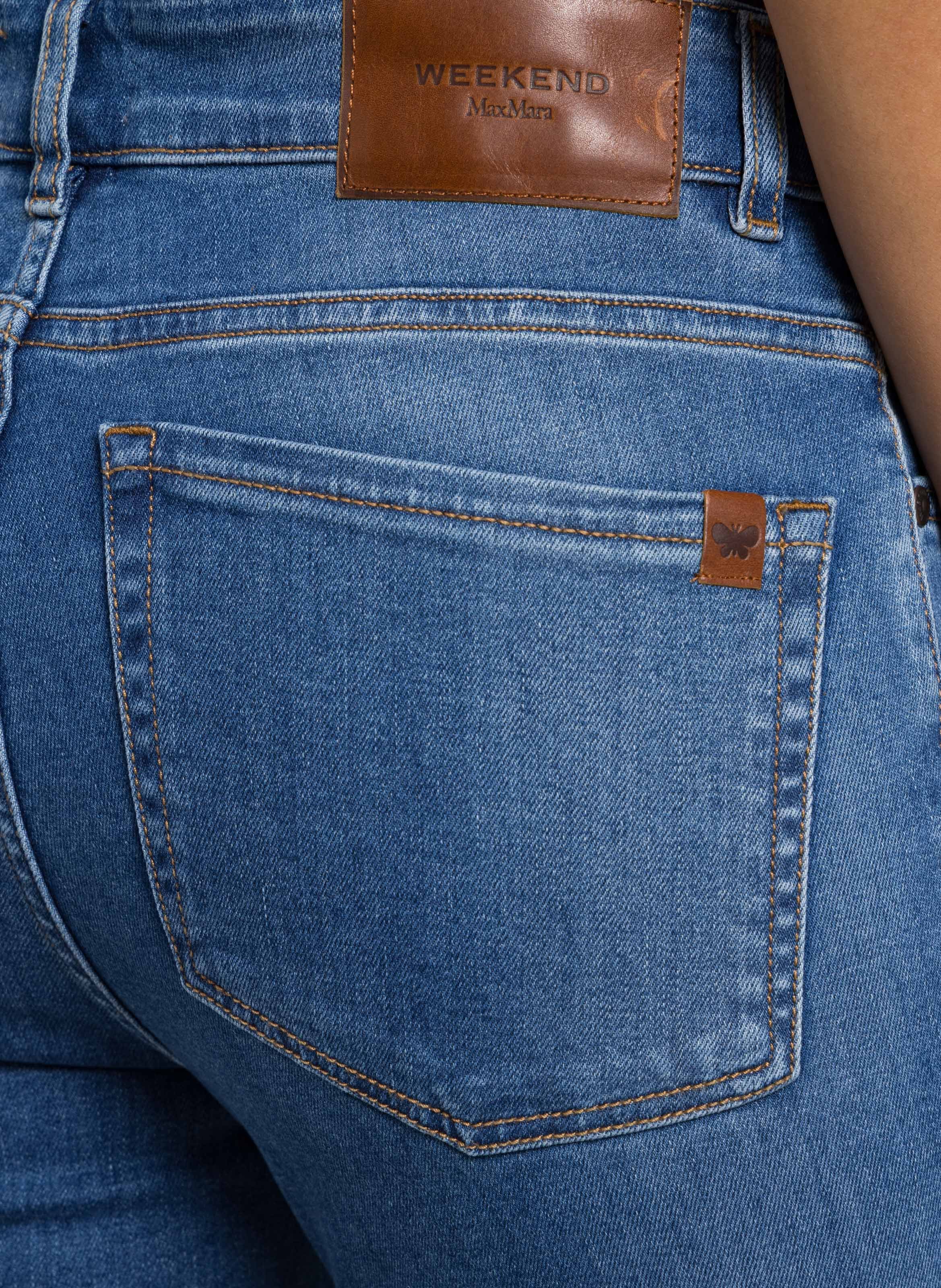Bootcut Jeans aus Baumwoll-Mix MAX MARA WEEK END Blau