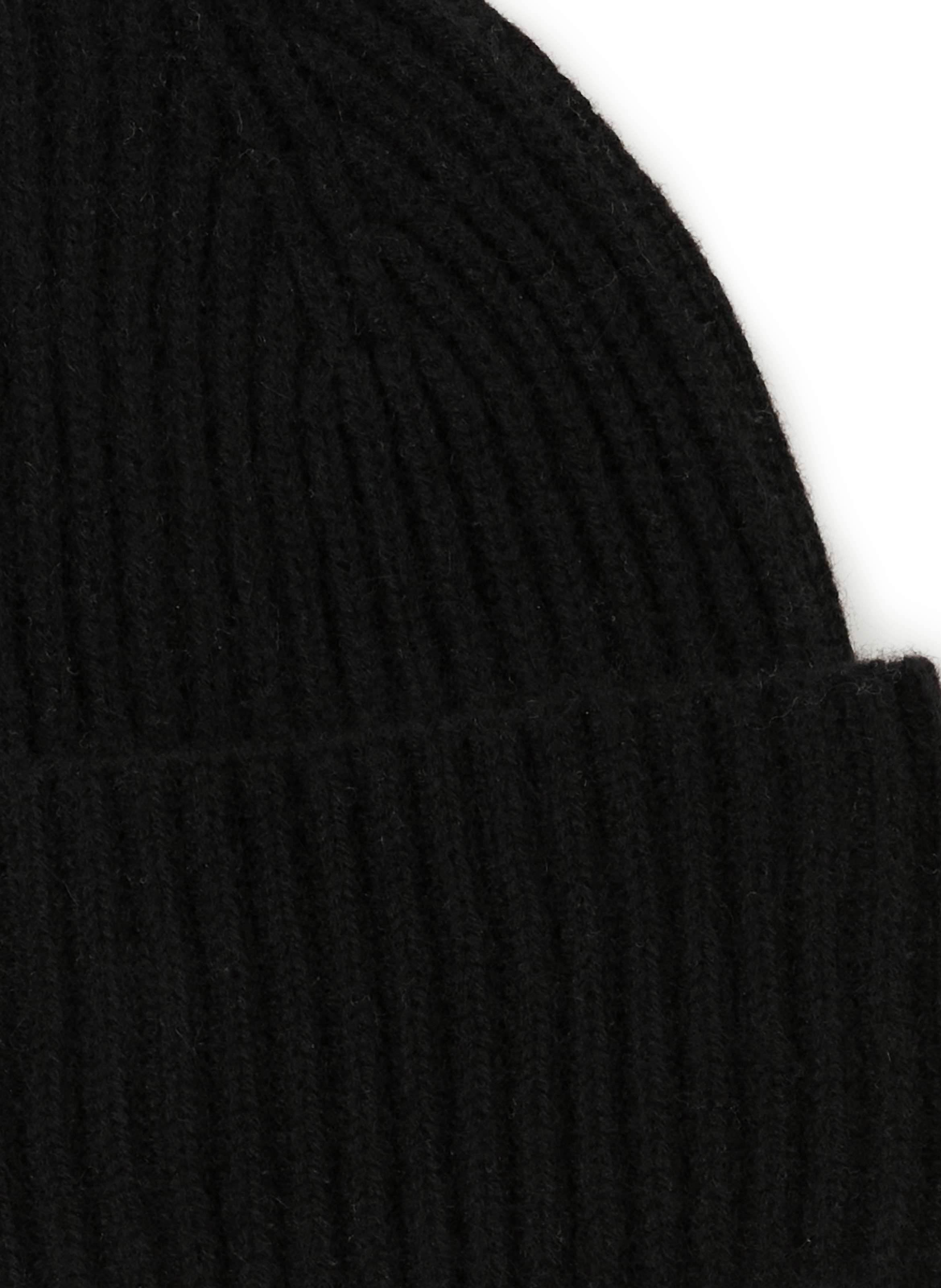 Ribbed-knit cashmere hat SAISON 1865 Black