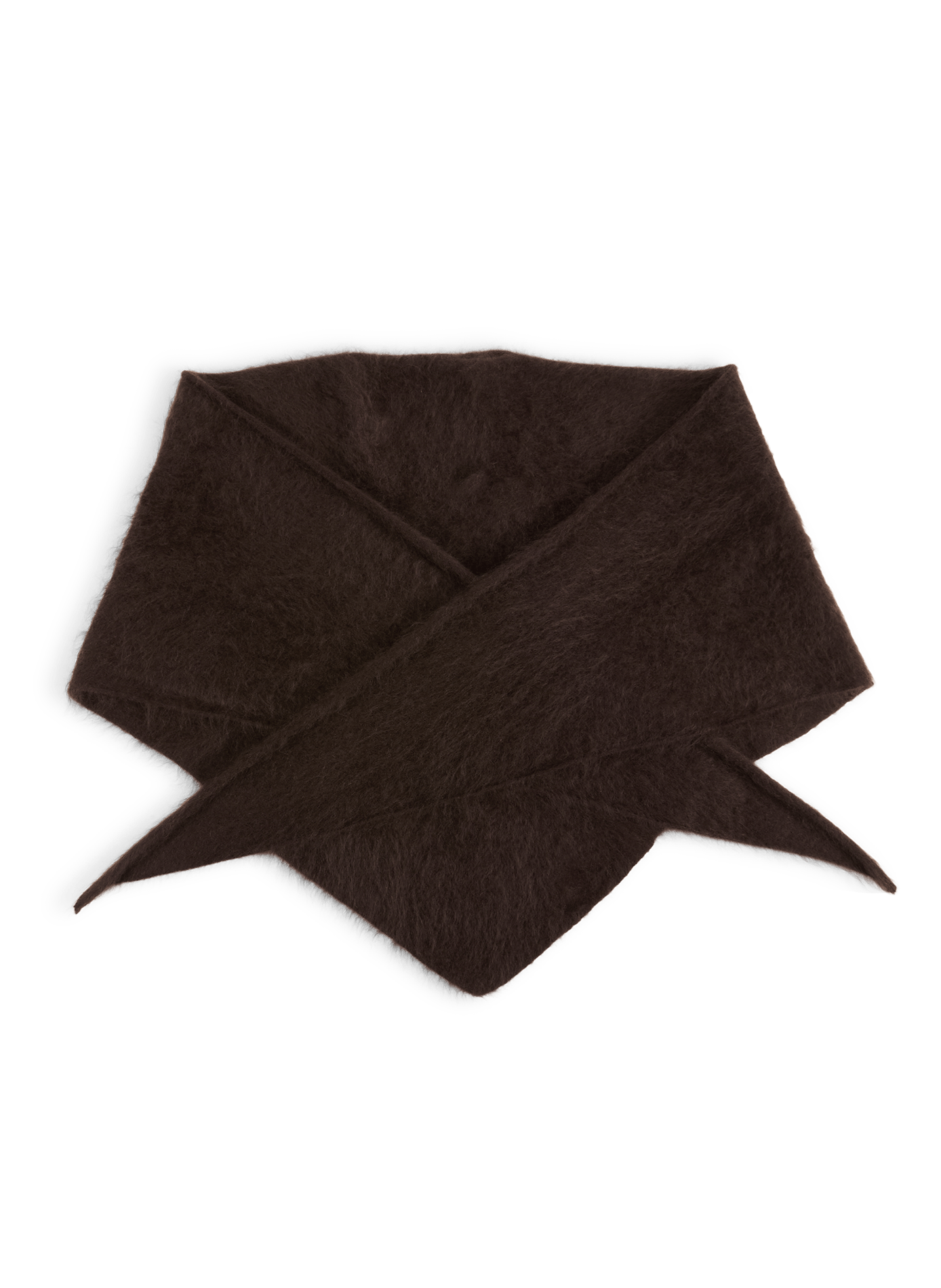 Cashmere triangle scarf SAISON 1865 Brown