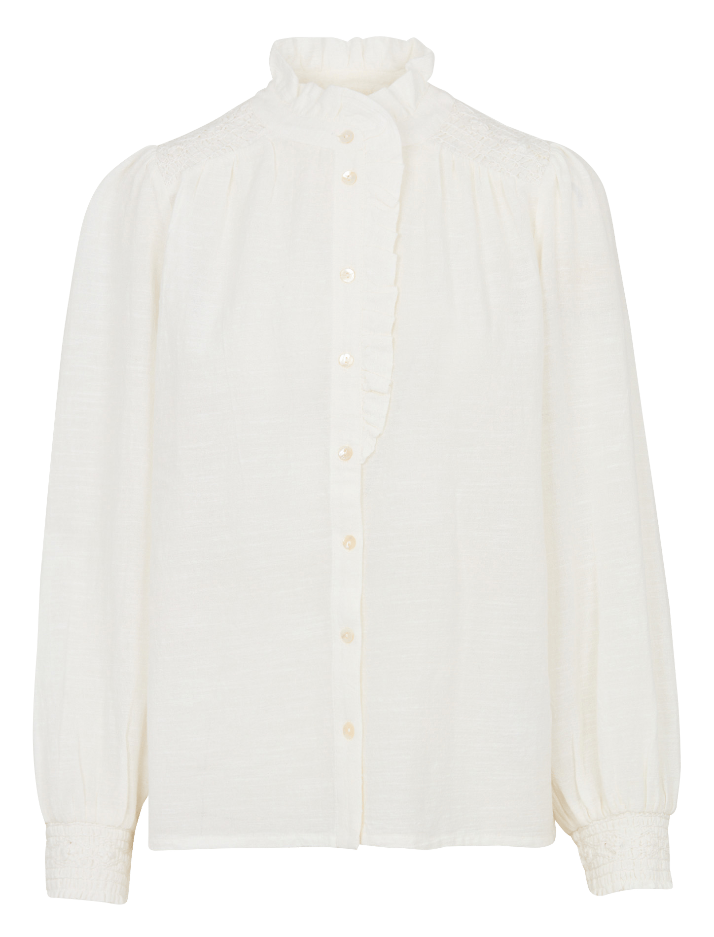 Chemiser droit col victorien en coton MAISON 123 Beige
