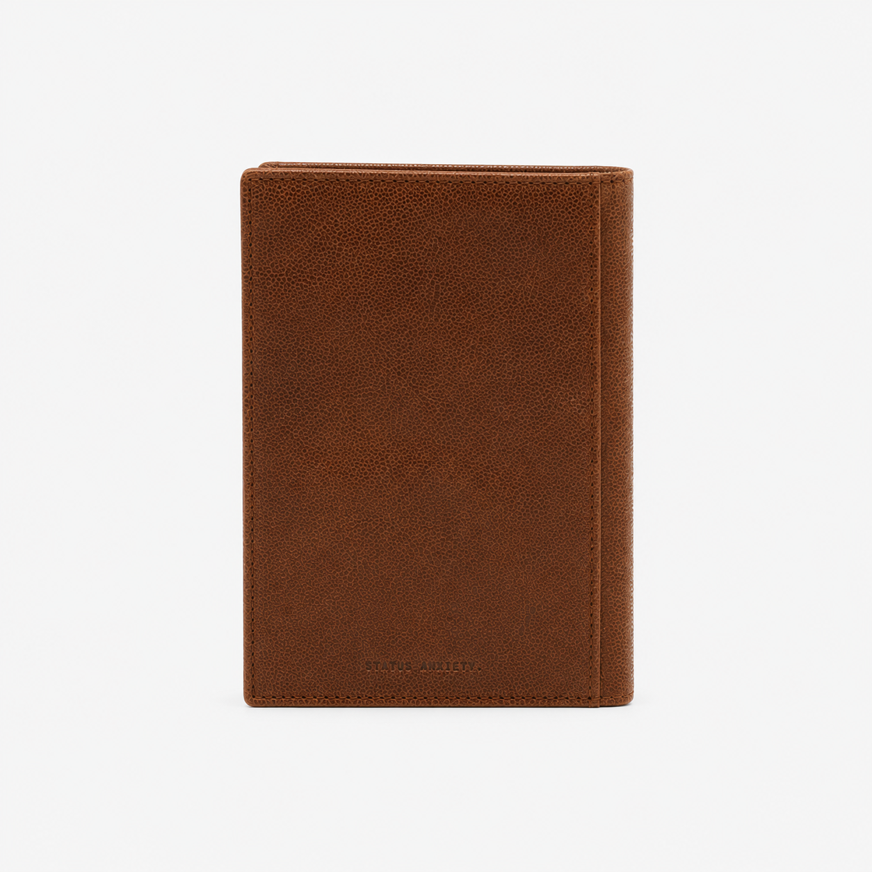 Vertical Leather Wallet SERGE BLANCO Brown