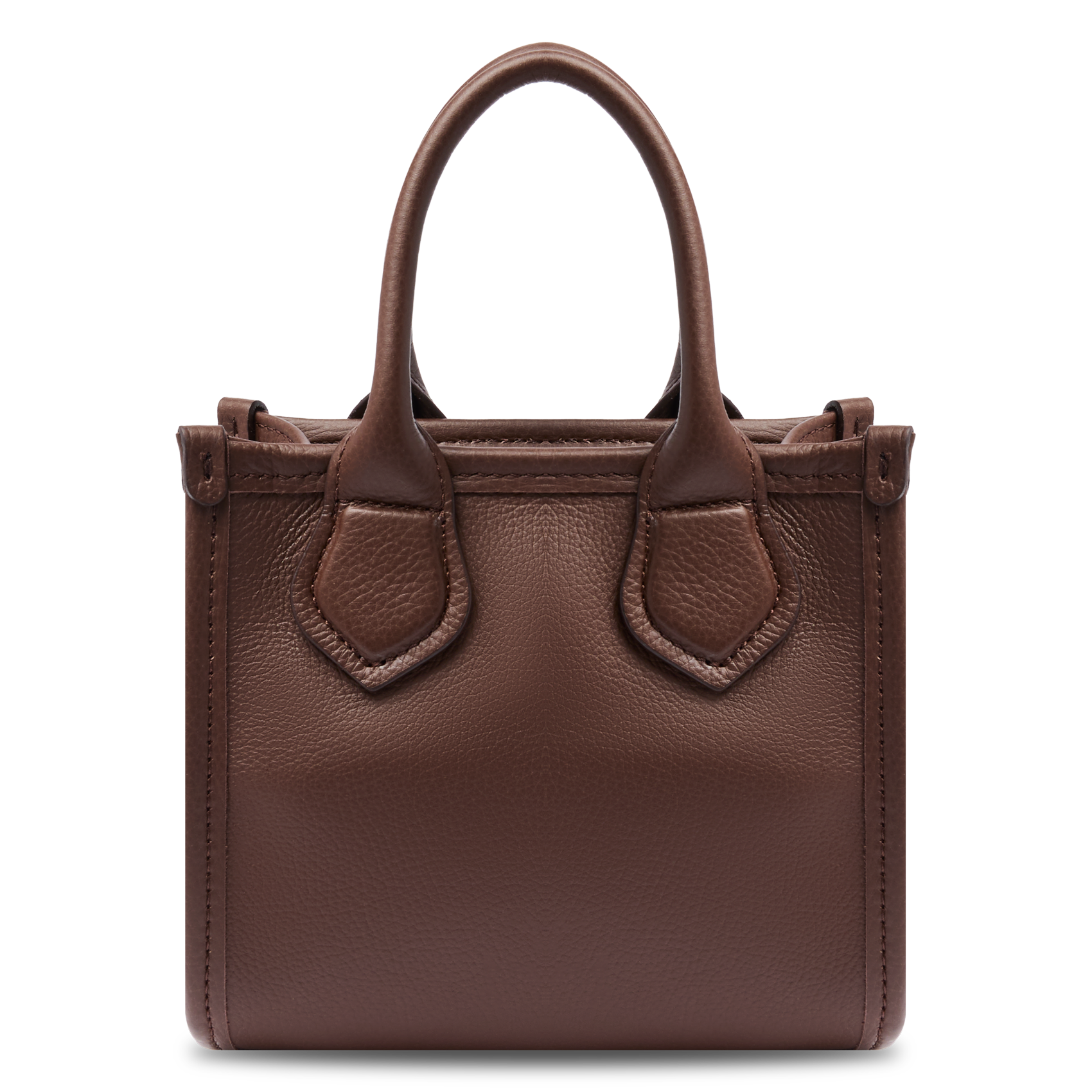 Leren clutch LANCEL Bruin