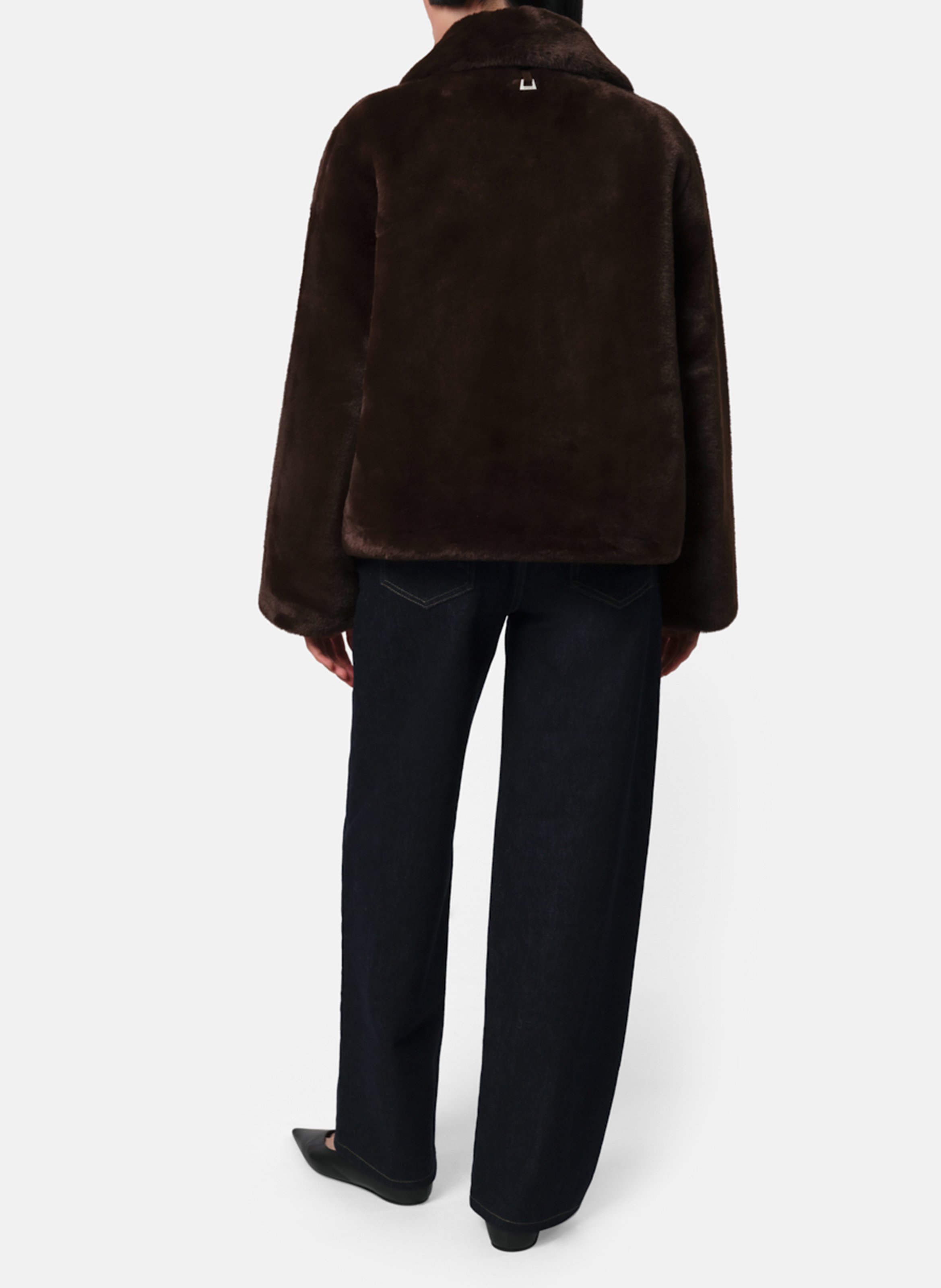 Kort jasje met faux fur-effect APPARIS Bruin
