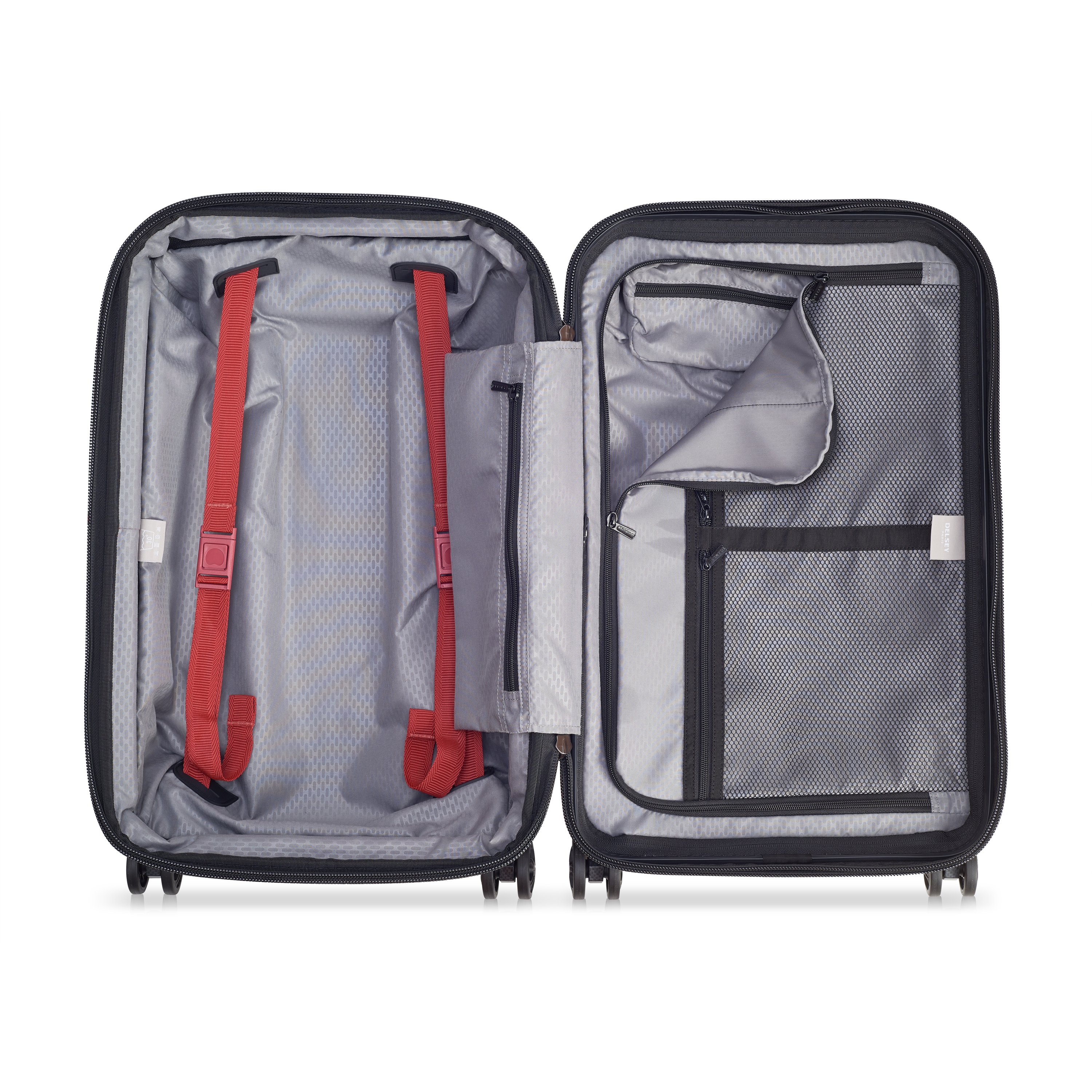 Hard-shell checked suitcase - size S DELSEY PARIS White