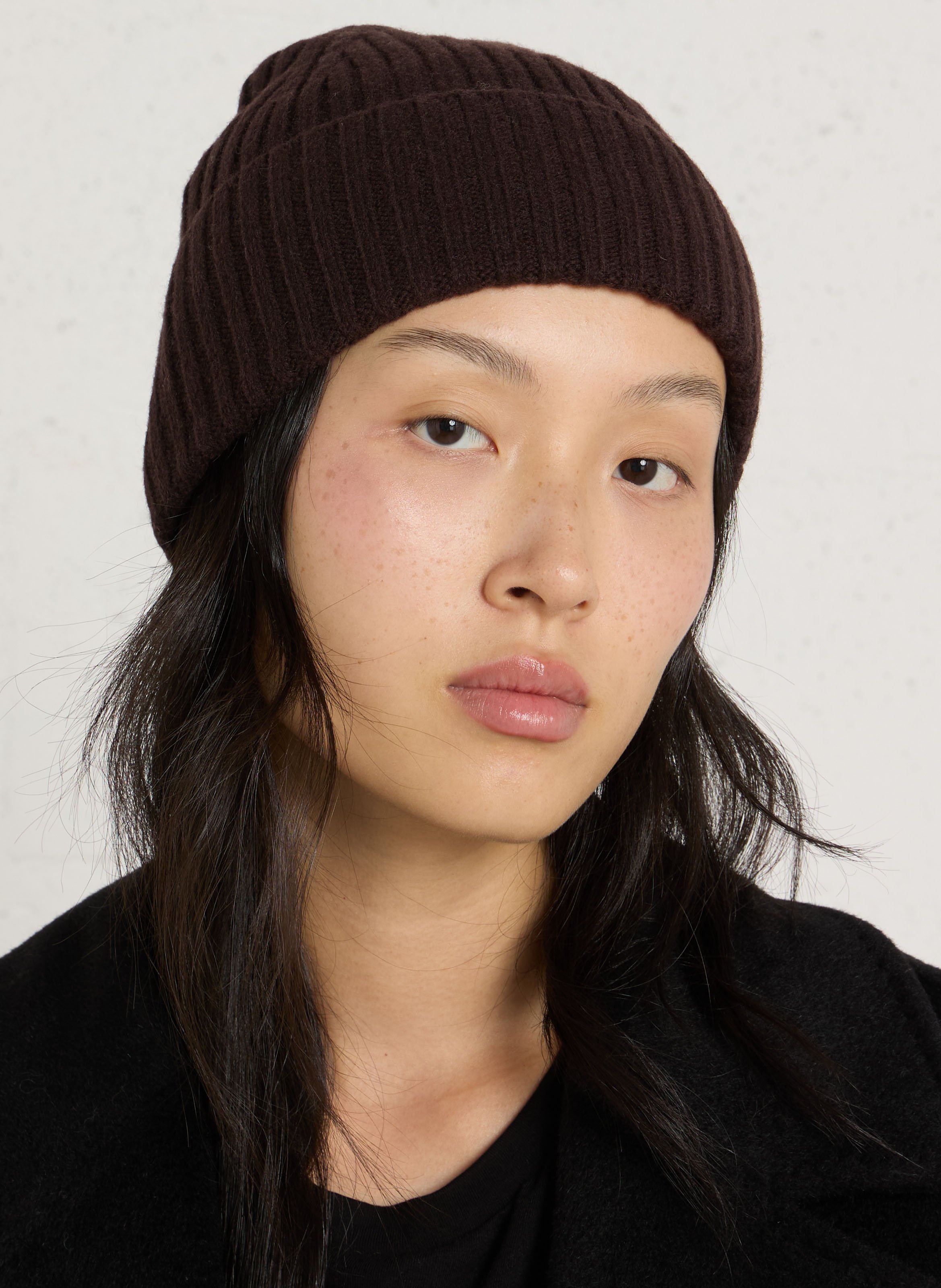 Bonnet en laine MAISON 123 Marron