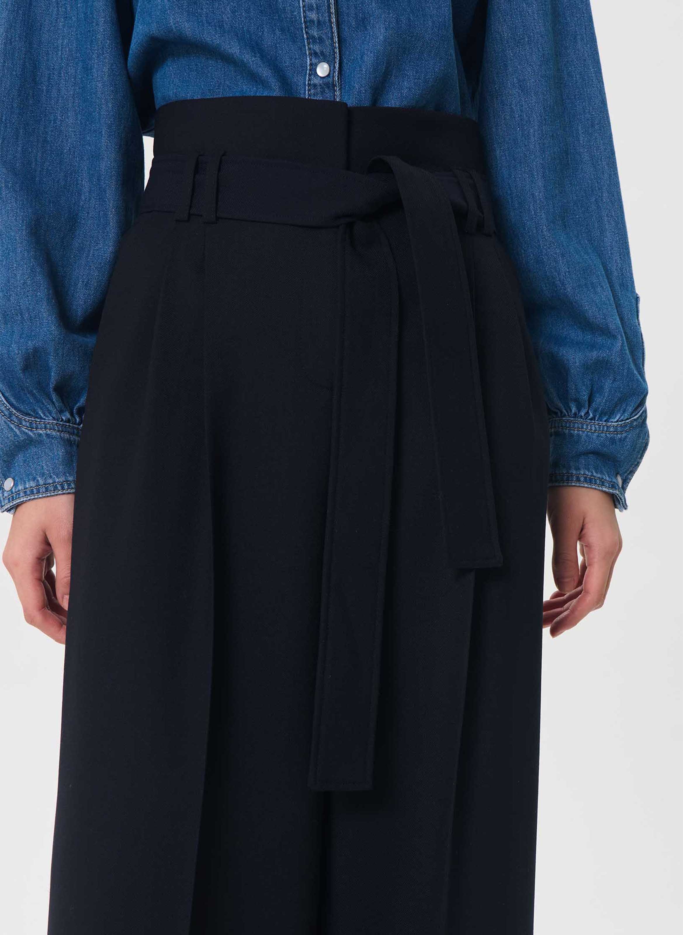Wide flared trousers | Blue TARA JARMON Women