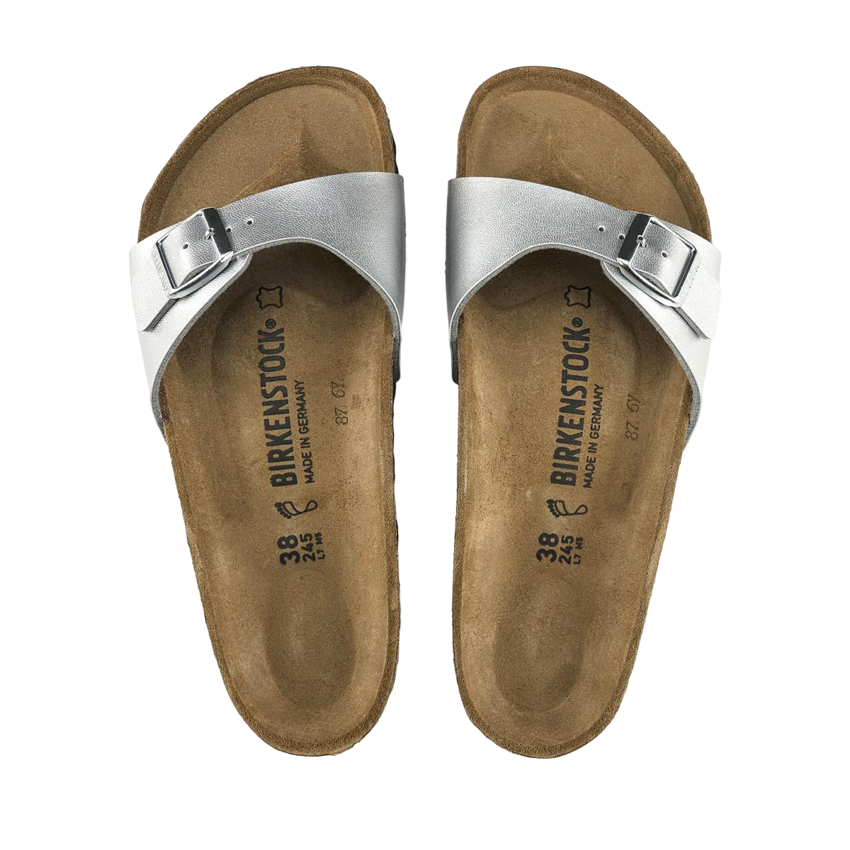 Faux leather sandals Grey