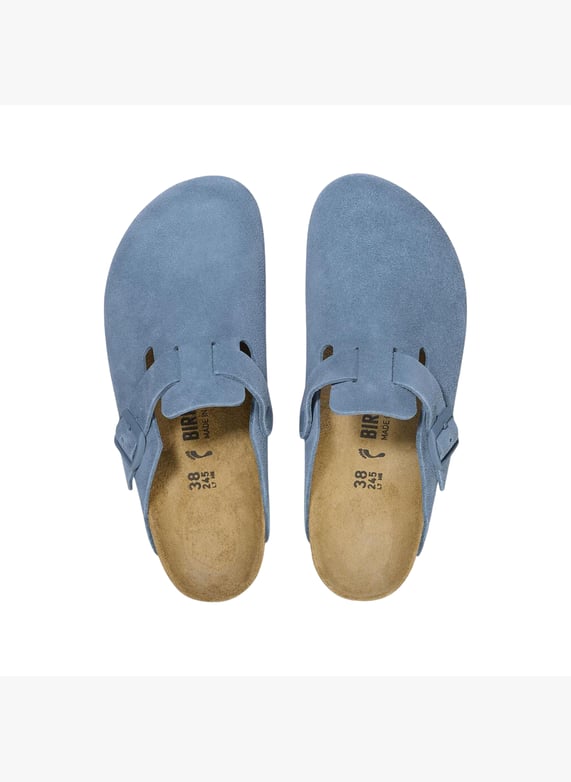 Blue Faux leather sandals