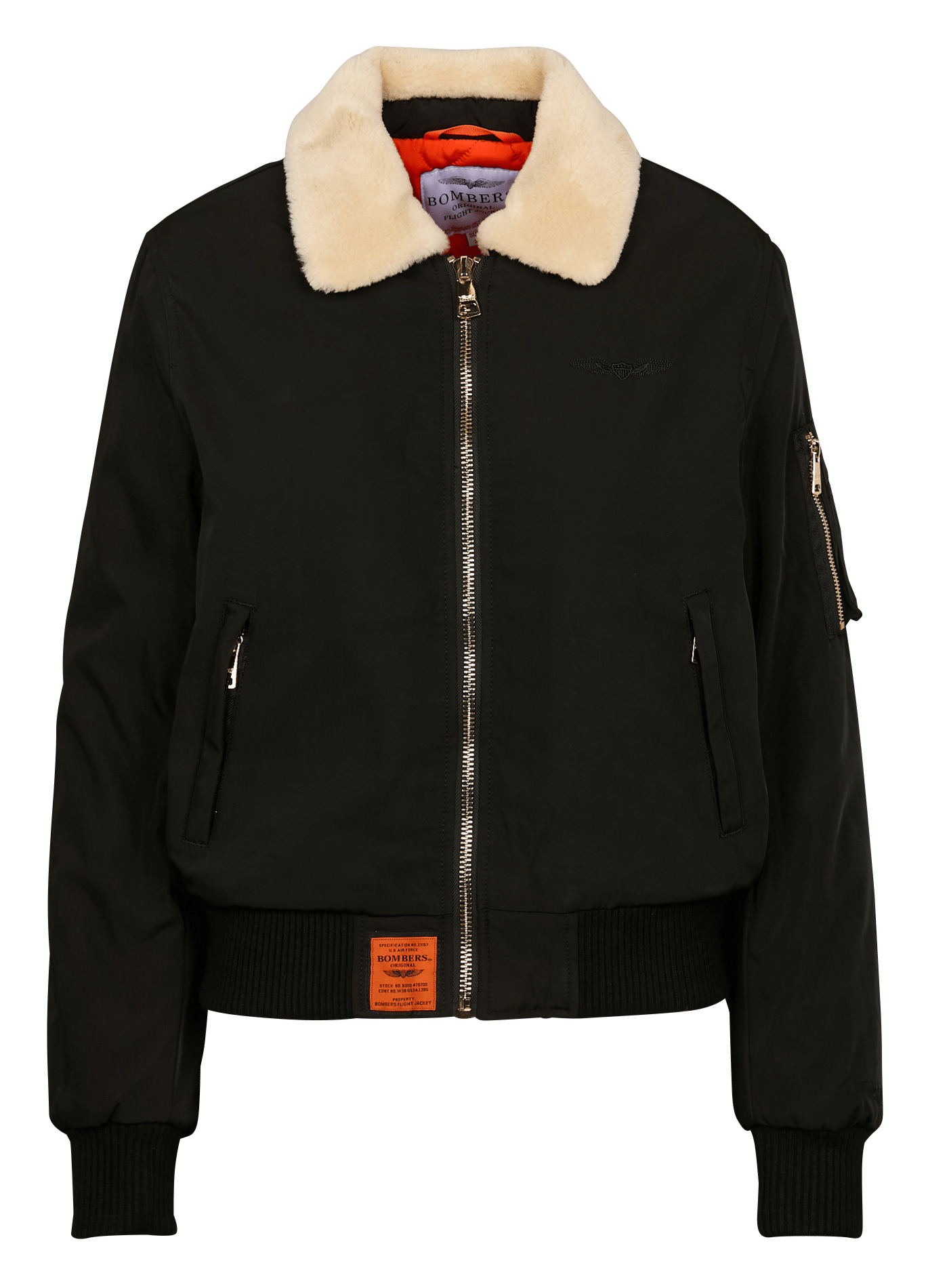 Bomber col classique droit BOMBERS ORIGINAL Noir