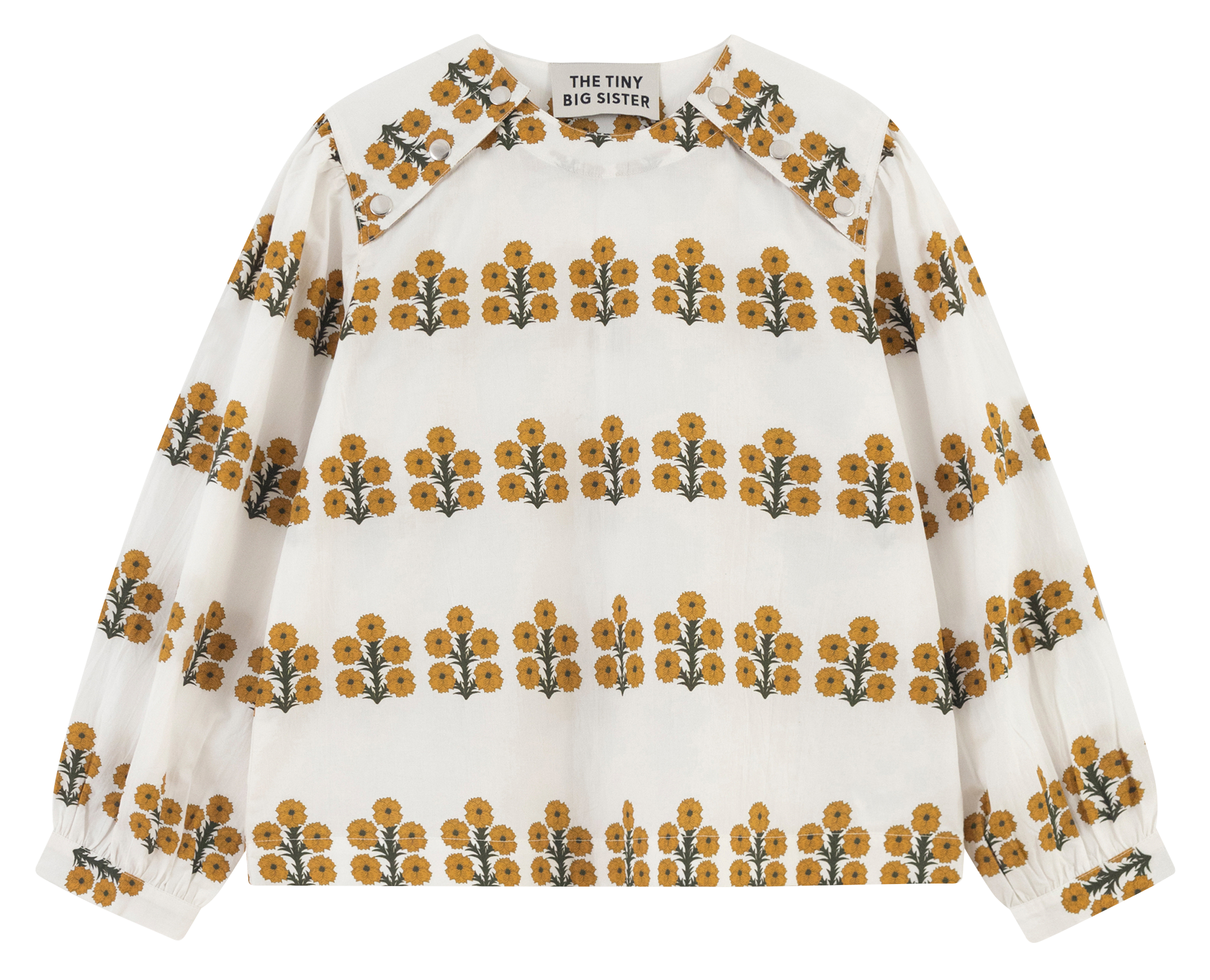 Blouse droite imprimé en coton THE TINY BIG SISTER Blanc