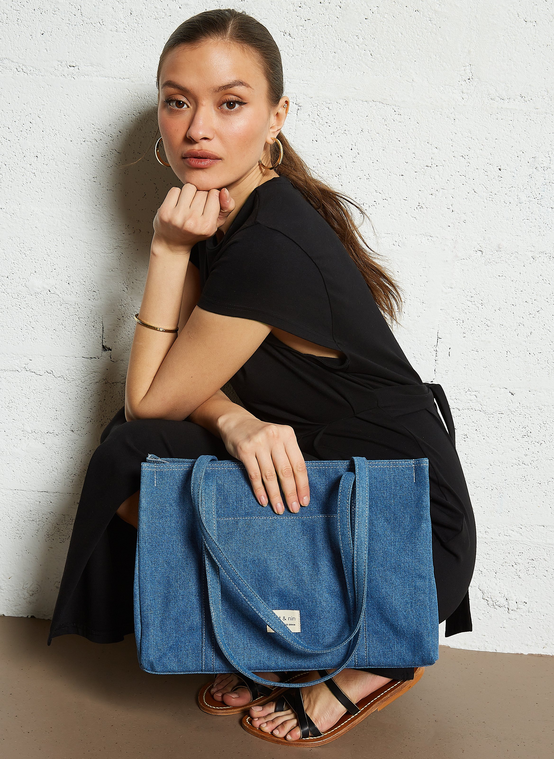 Cabas en dnim NAT & NIN Bleu