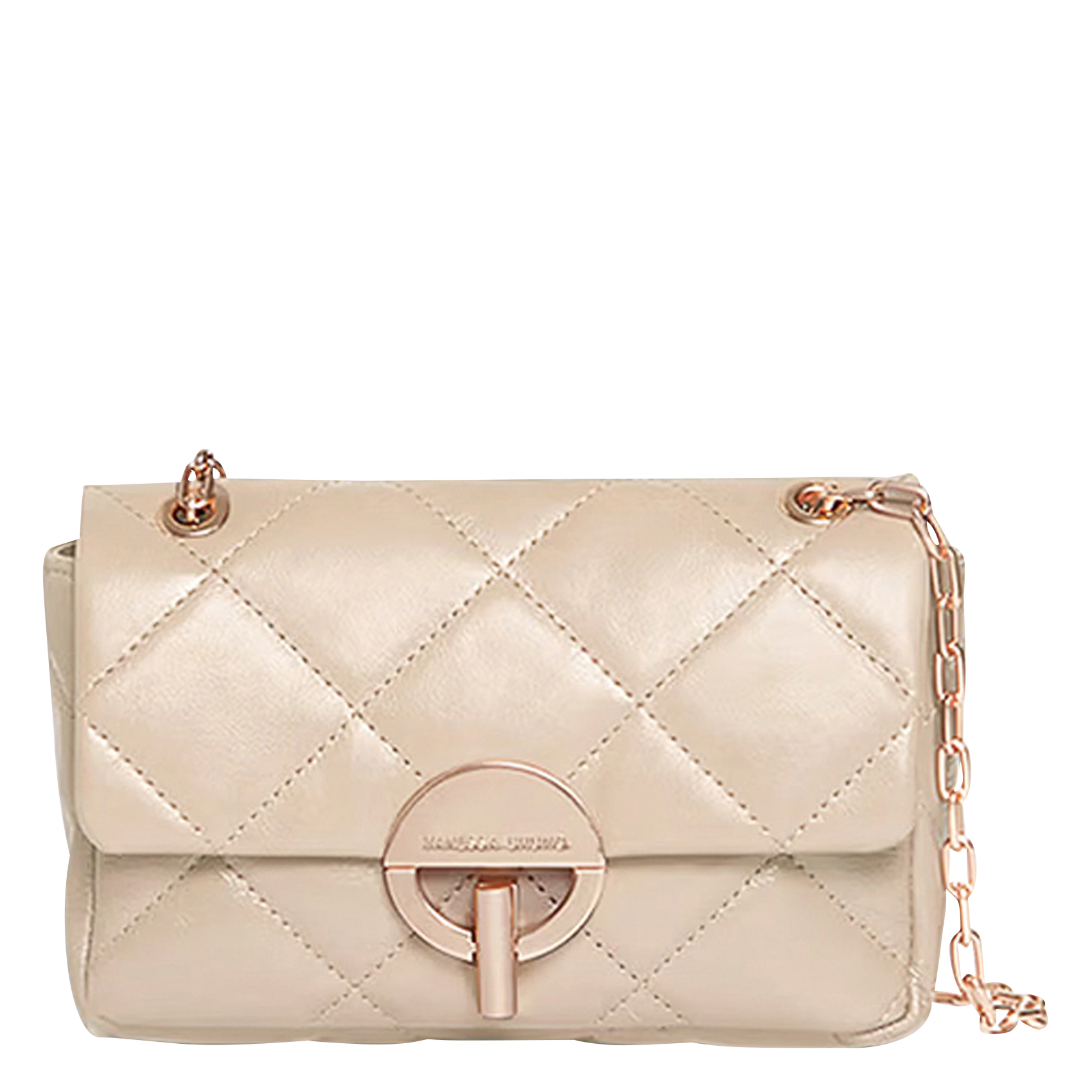 Sac bandoulière en cuir MOON M Sable