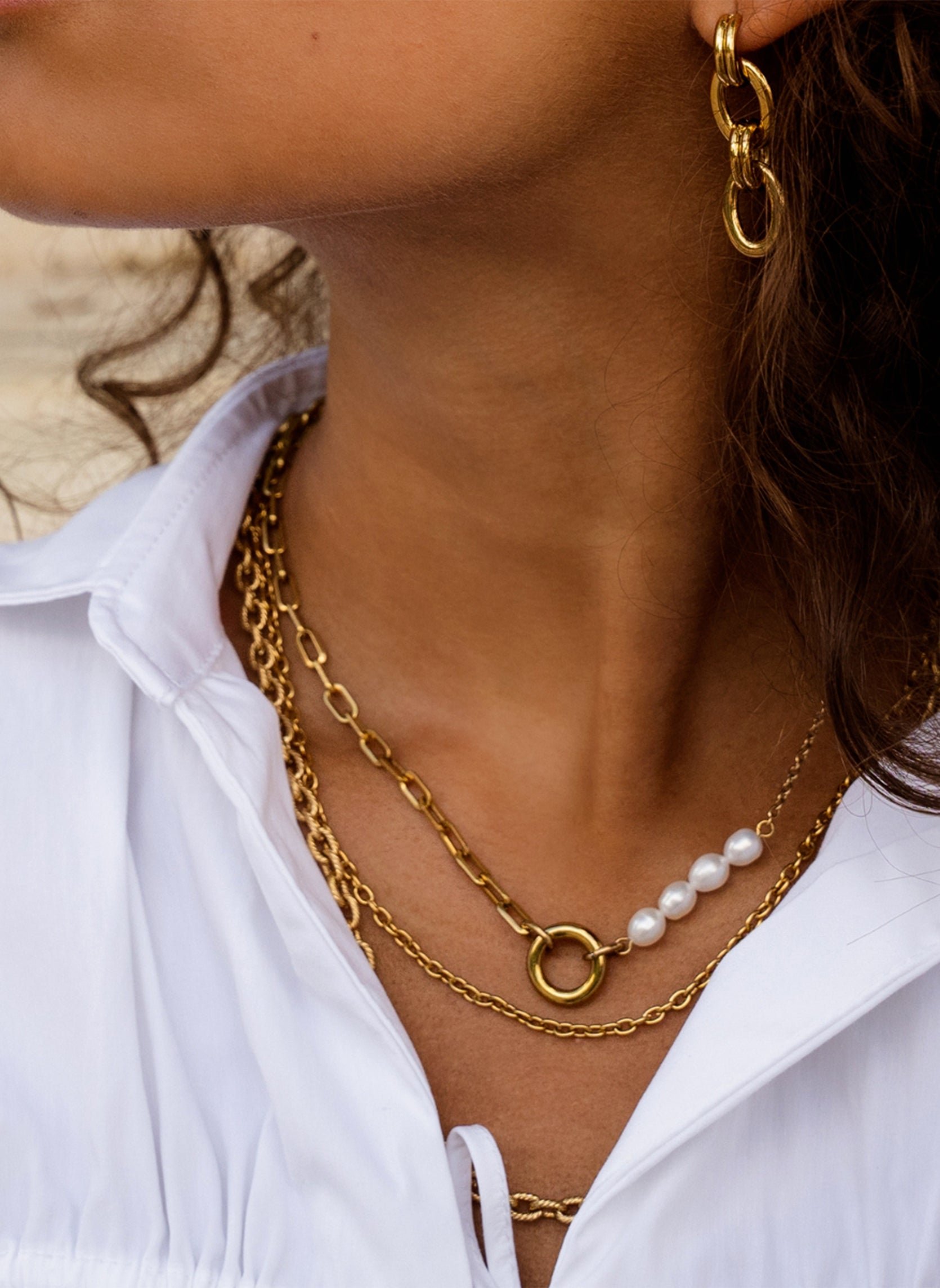 Chain necklace AEC Paris Golden