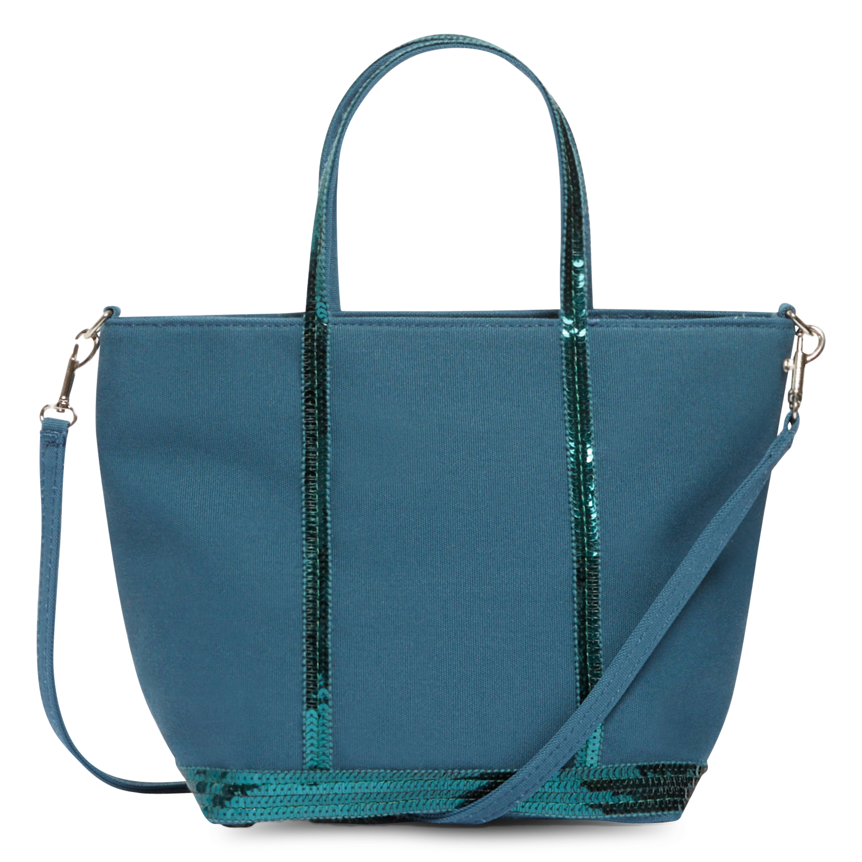 Cabas S en coton à sequins VANESSA BRUNO Vert