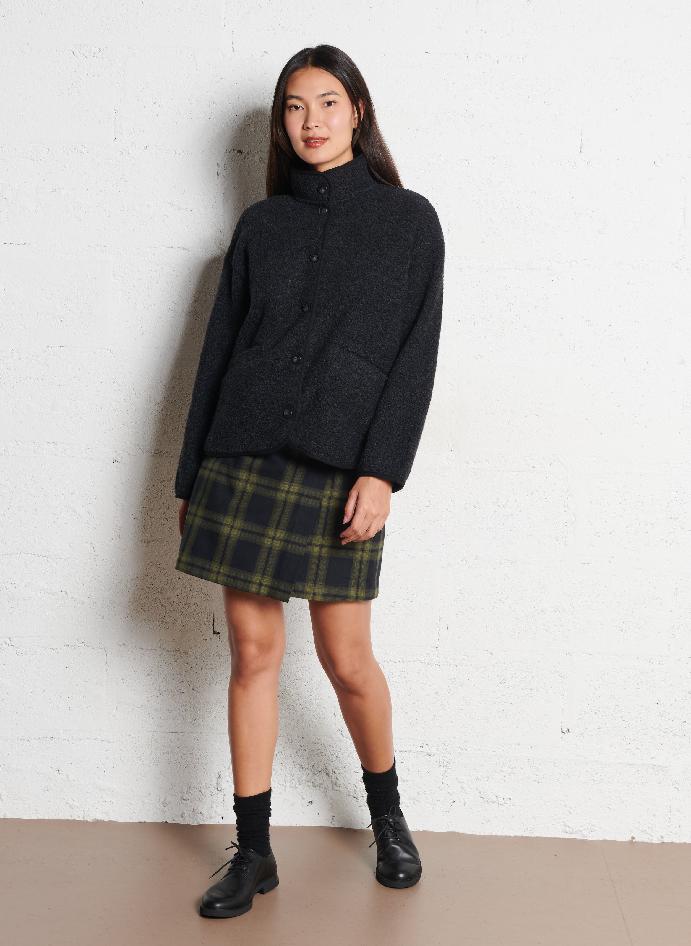 Mocassins à lacets unis en cuir CAMPER Noir