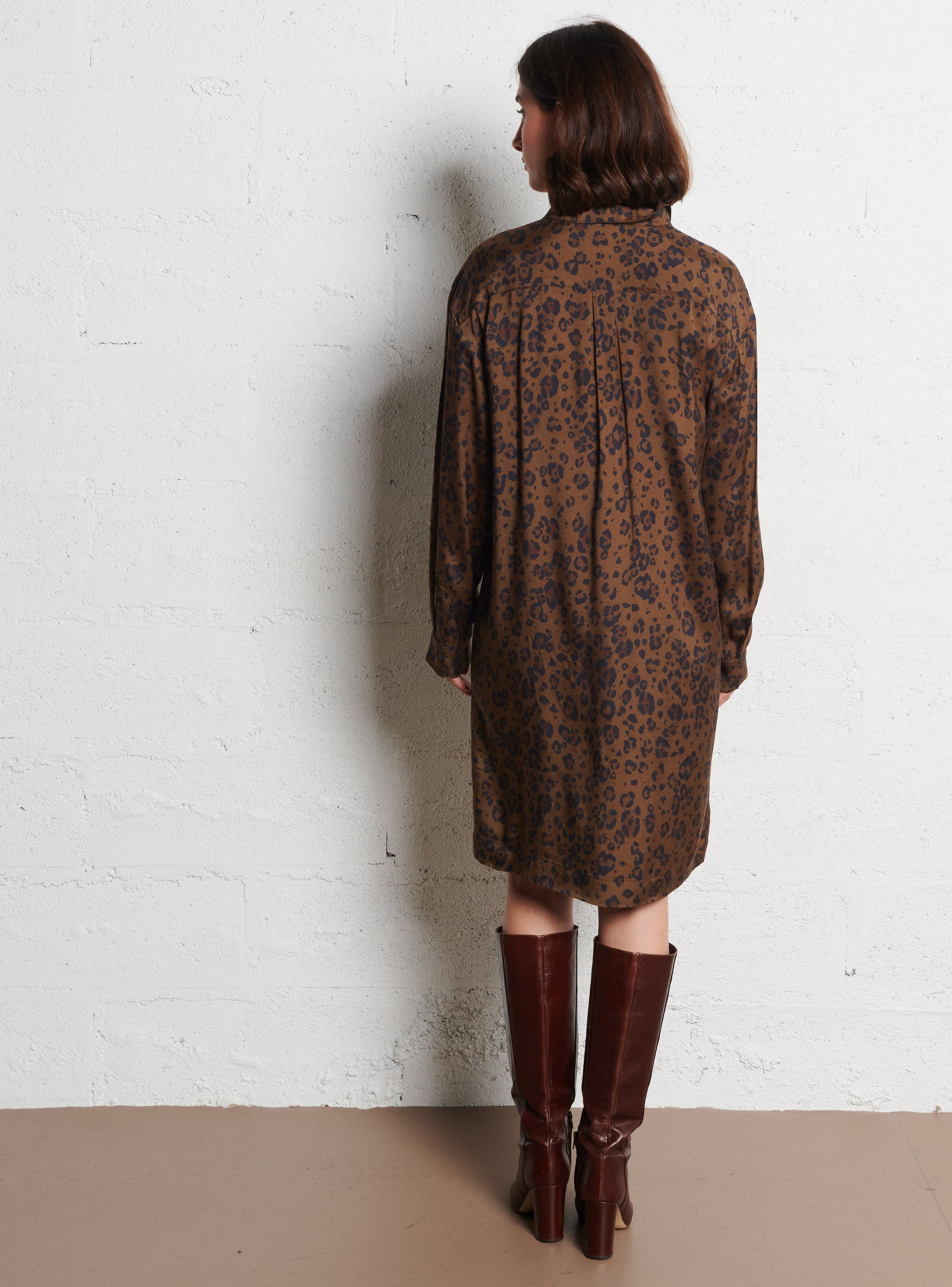 Robe chemise ample fluide HARTFORD Multicolore