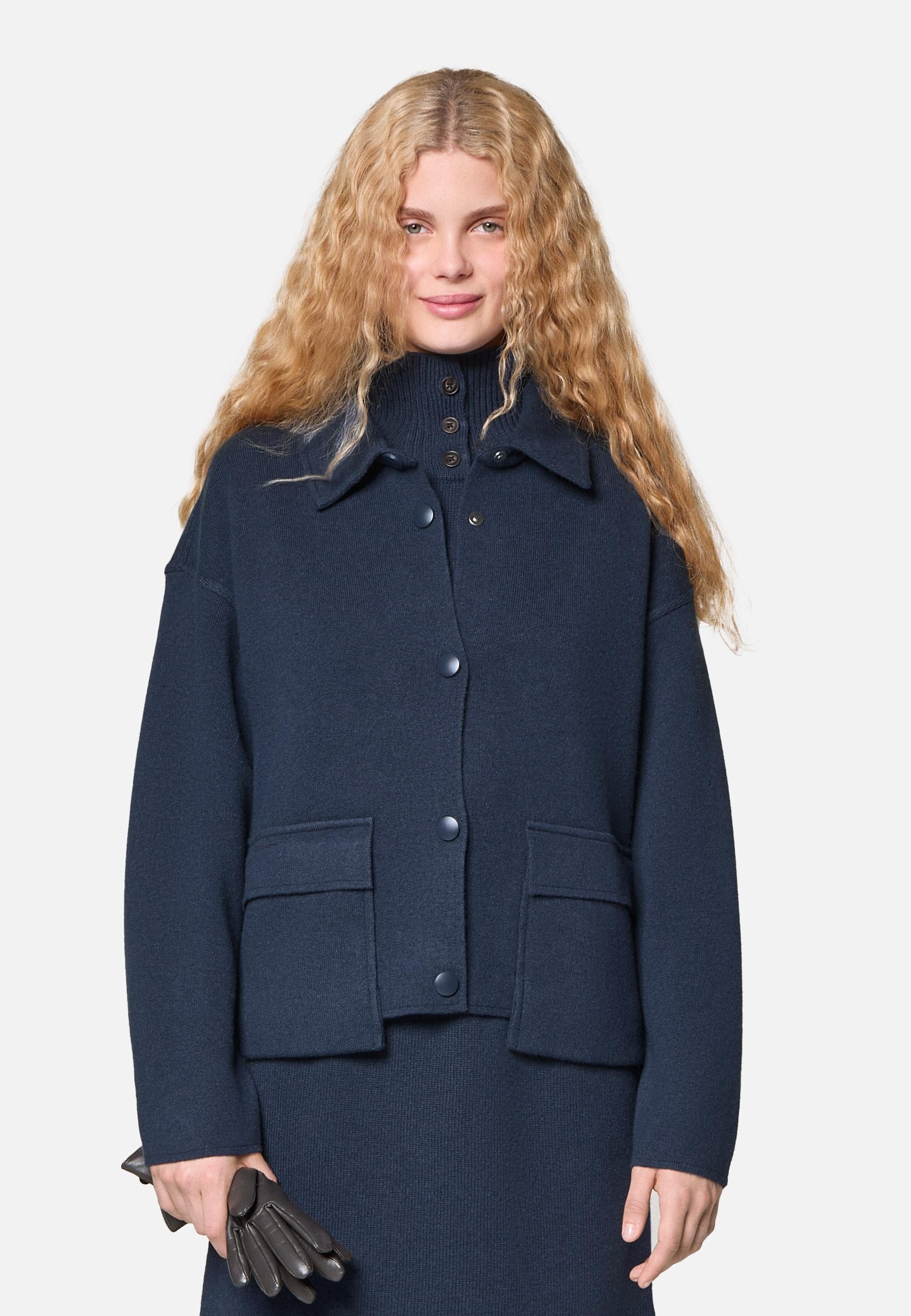 Double-faced wool jacket RODIER Blue