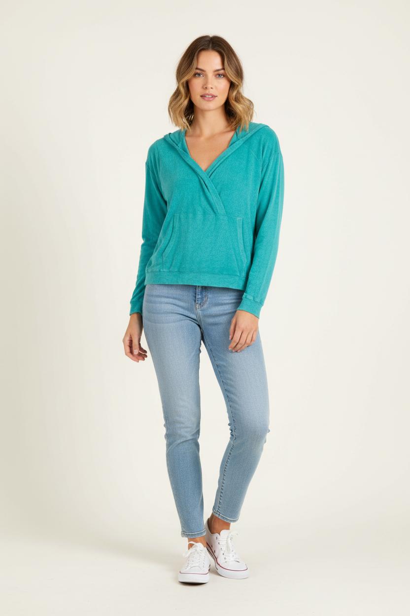 Cardigan MAJESTIC FILATURES - SECONDE MAIN Blue