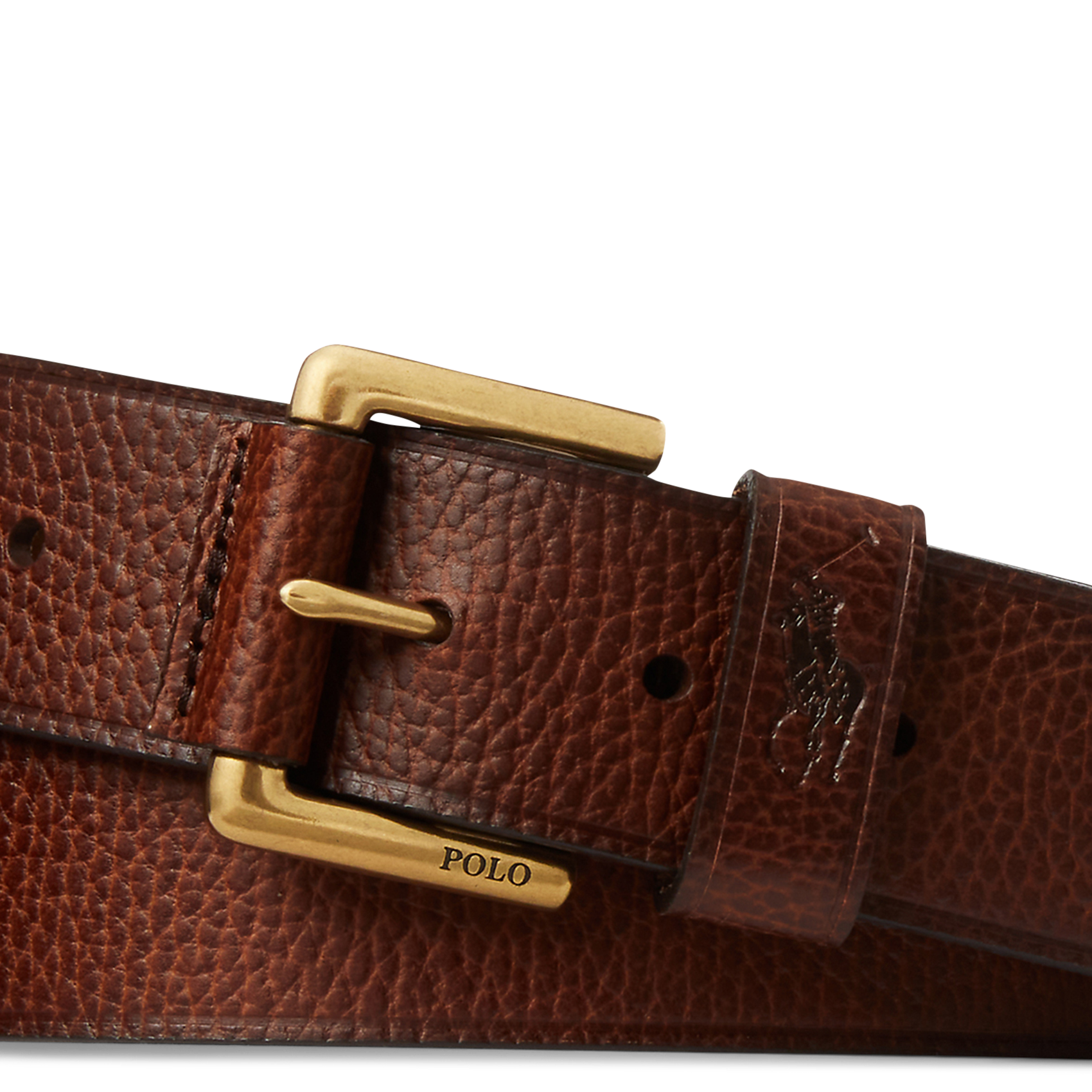 Ceinture en cuir POLO RALPH LAUREN Marron