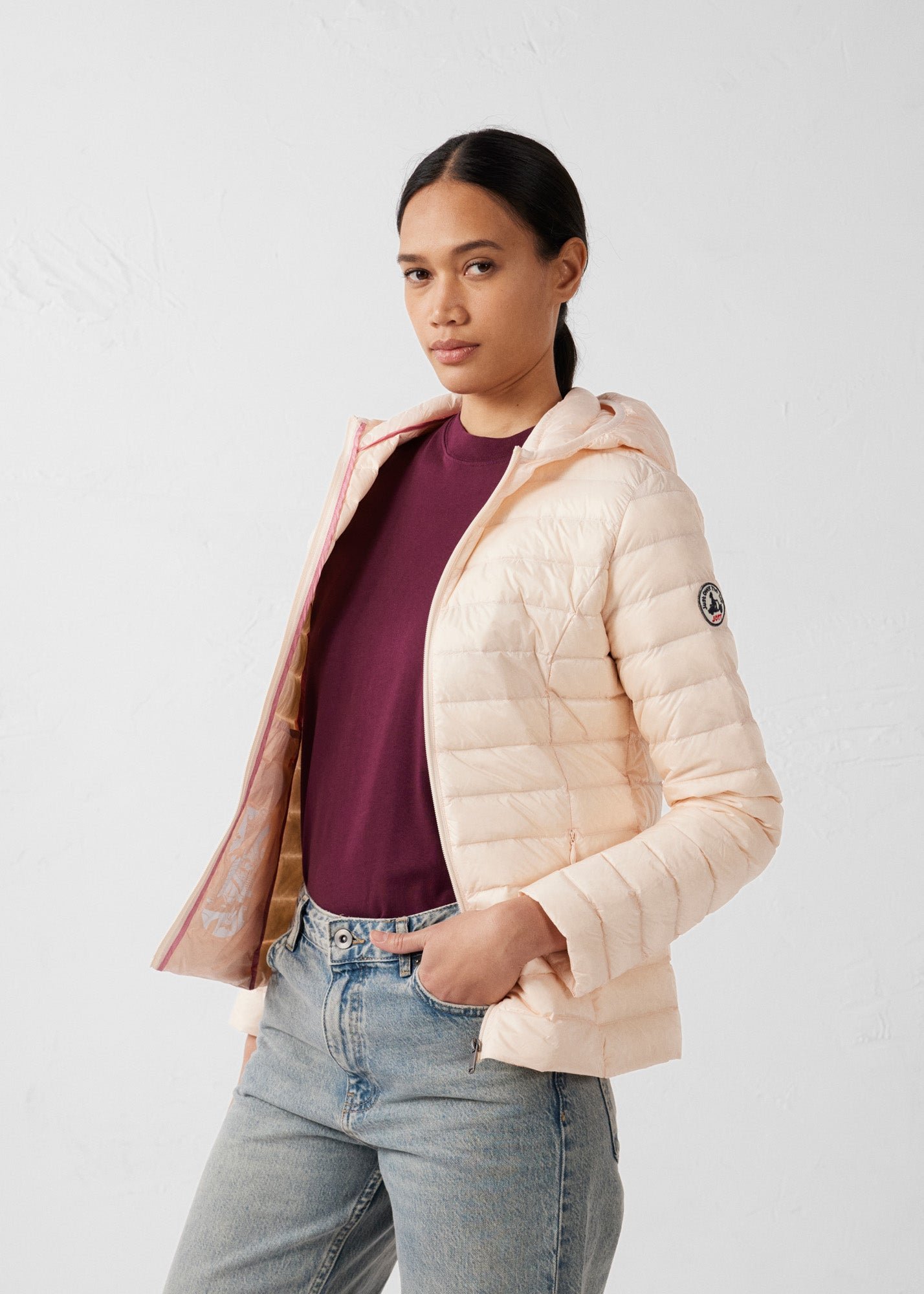 Doudoune légère à capuche cloe JOTT Rose